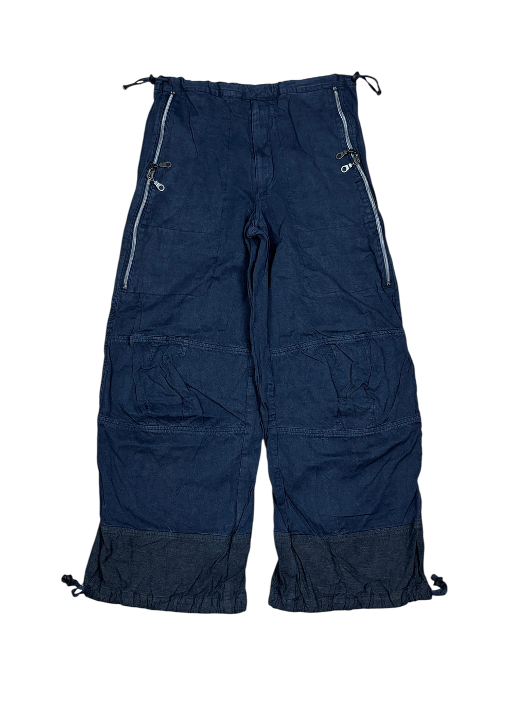 2000s Marithé François Girbaud Multi-Zip Panel Cargo Trousers