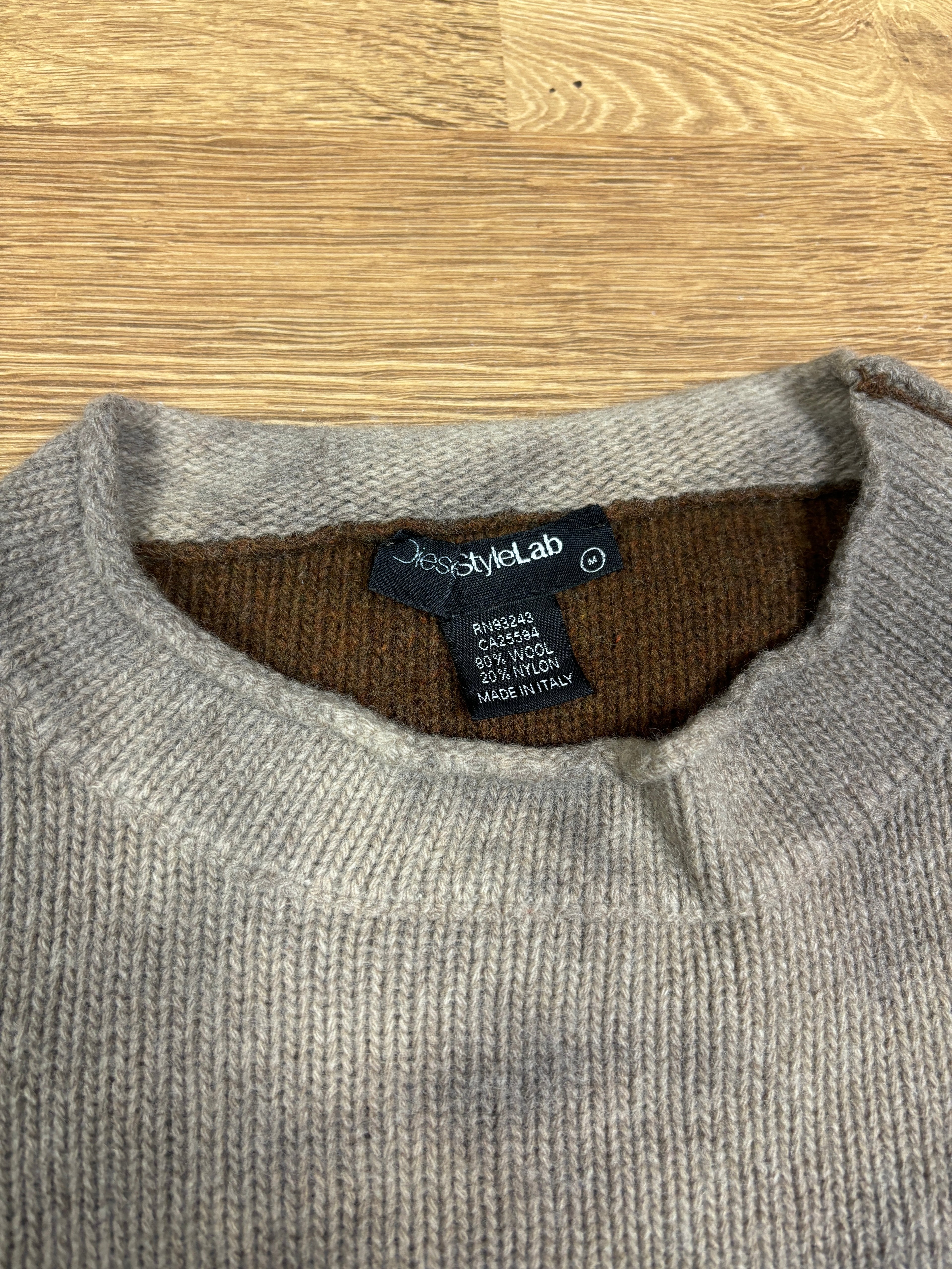 Diesel StyleLab Brown Wool Knit