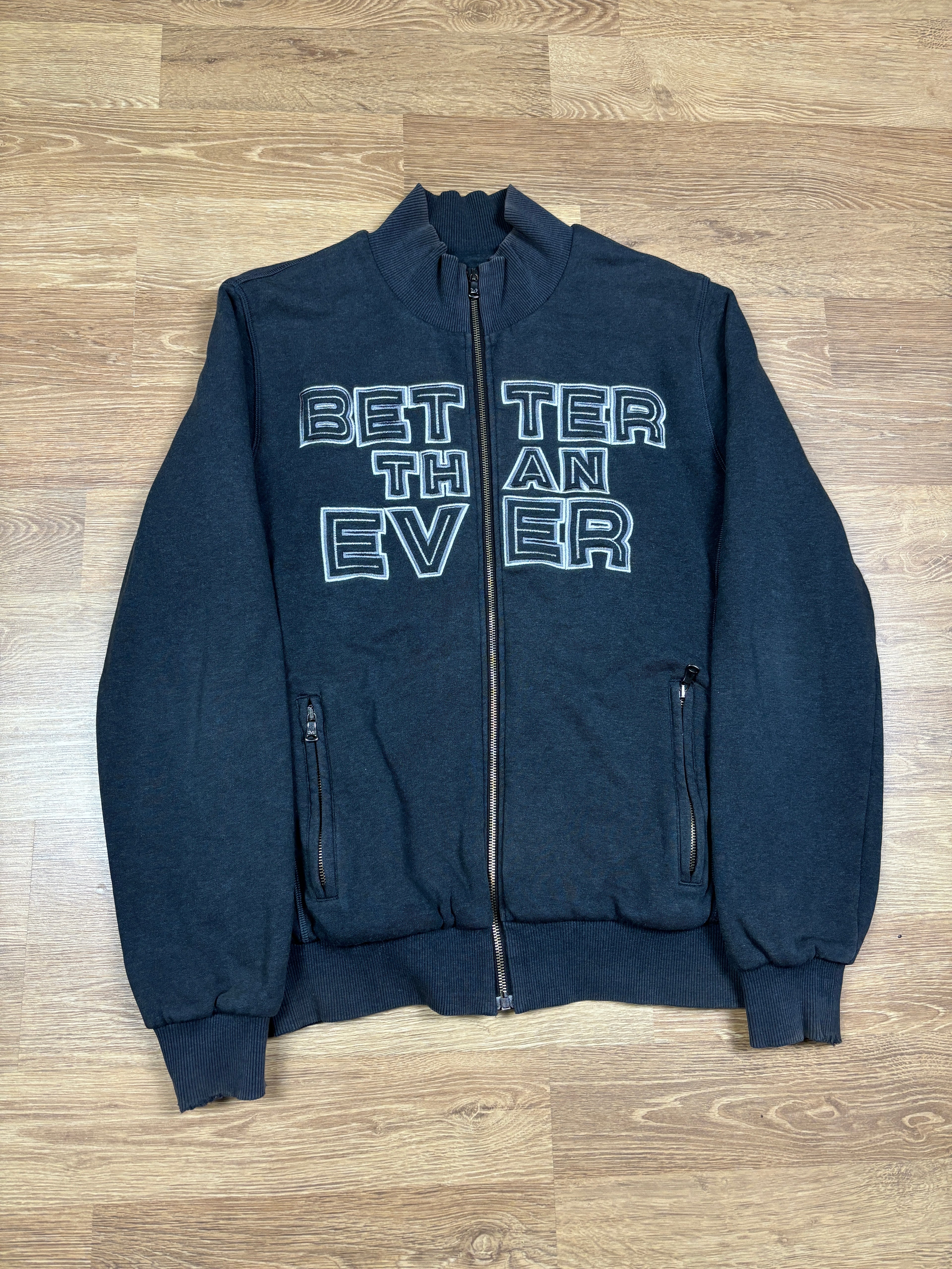 2000s D&G “Better Than Ever” Zip-Up Sweatshirt