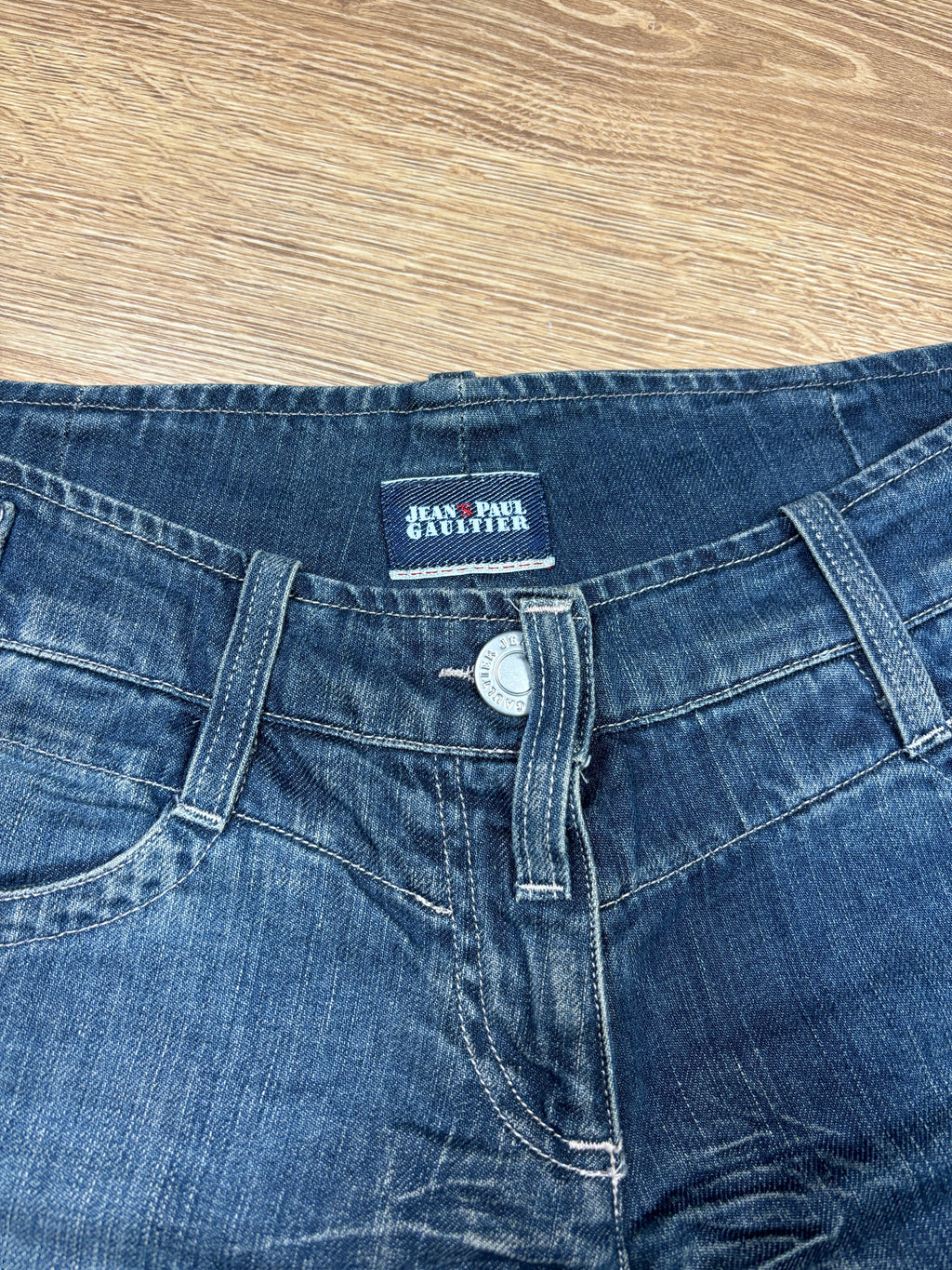 2000s Jean Paul Gaultier Wide Leg Denim Jeans