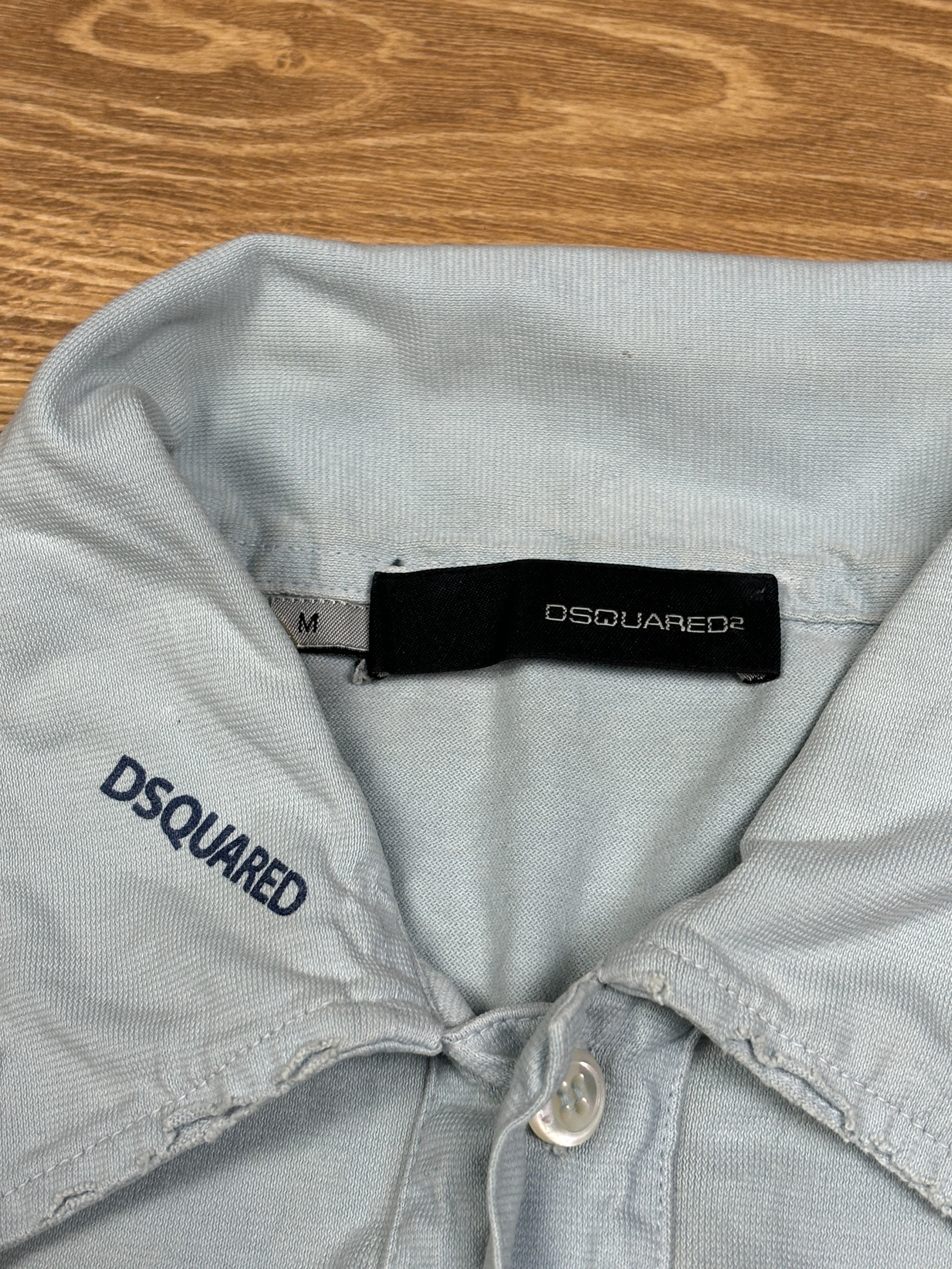 2000s Dsquared2 “Angel” Raw Hem Polo
