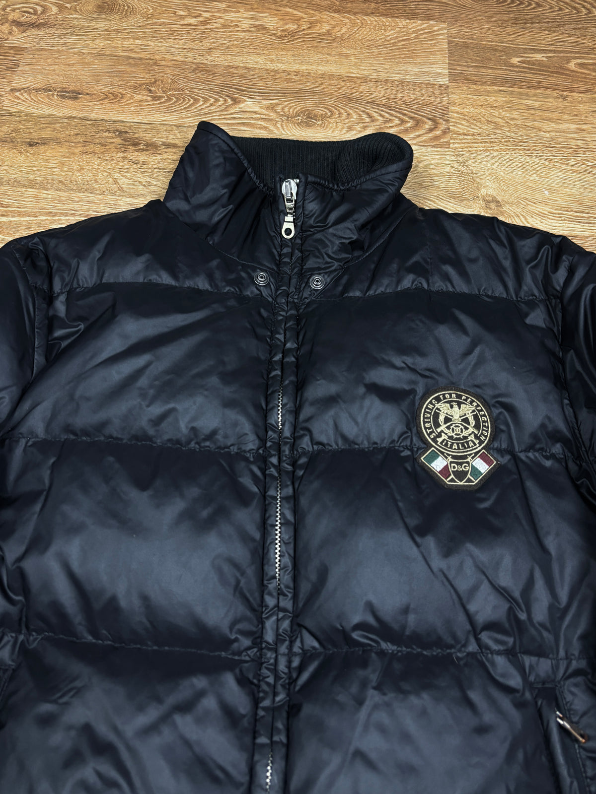 2000s Dolce & Gabbana Black Puffer Jacket
