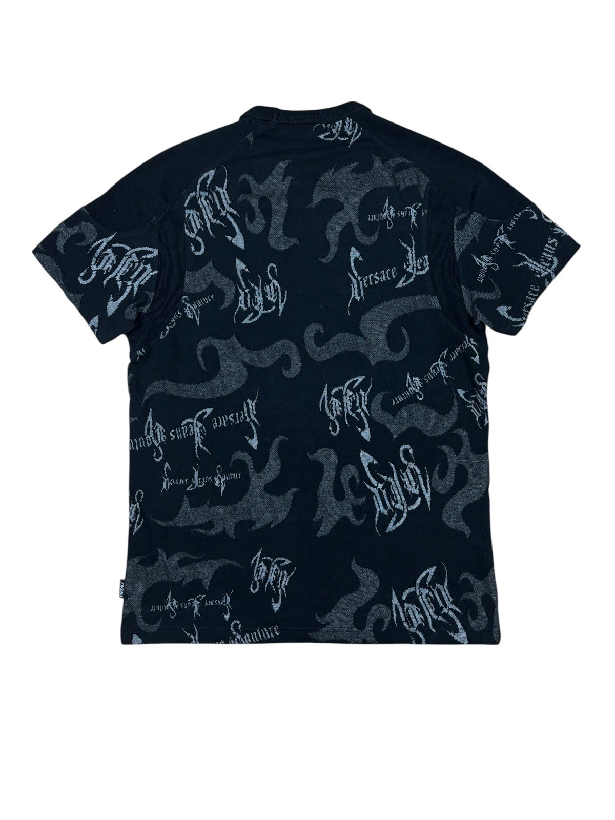 2000s Versace Jeans Gothic Logo T-Shirt