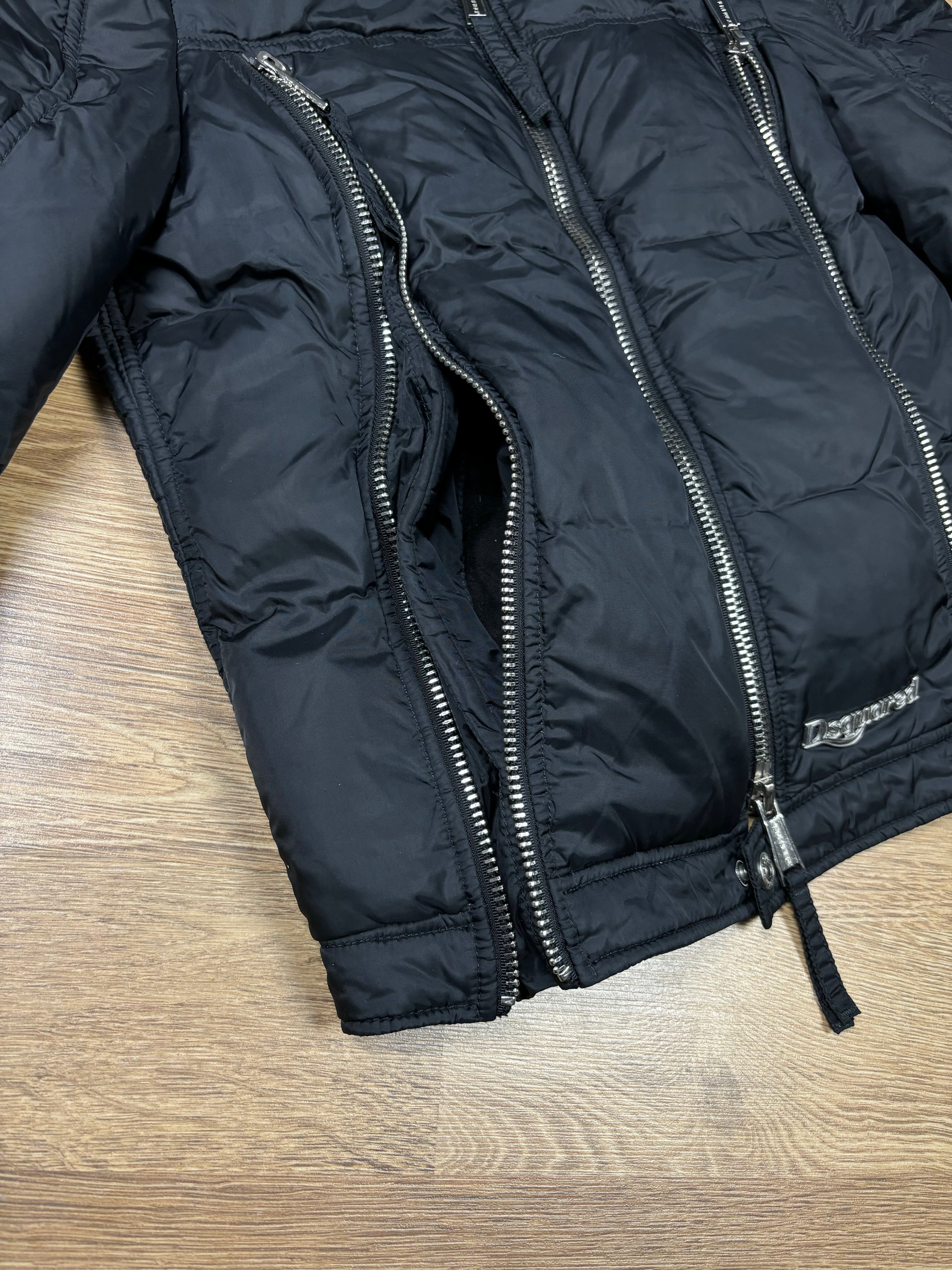Dsquared2 Cropped Padded Multi-Zip Jacket