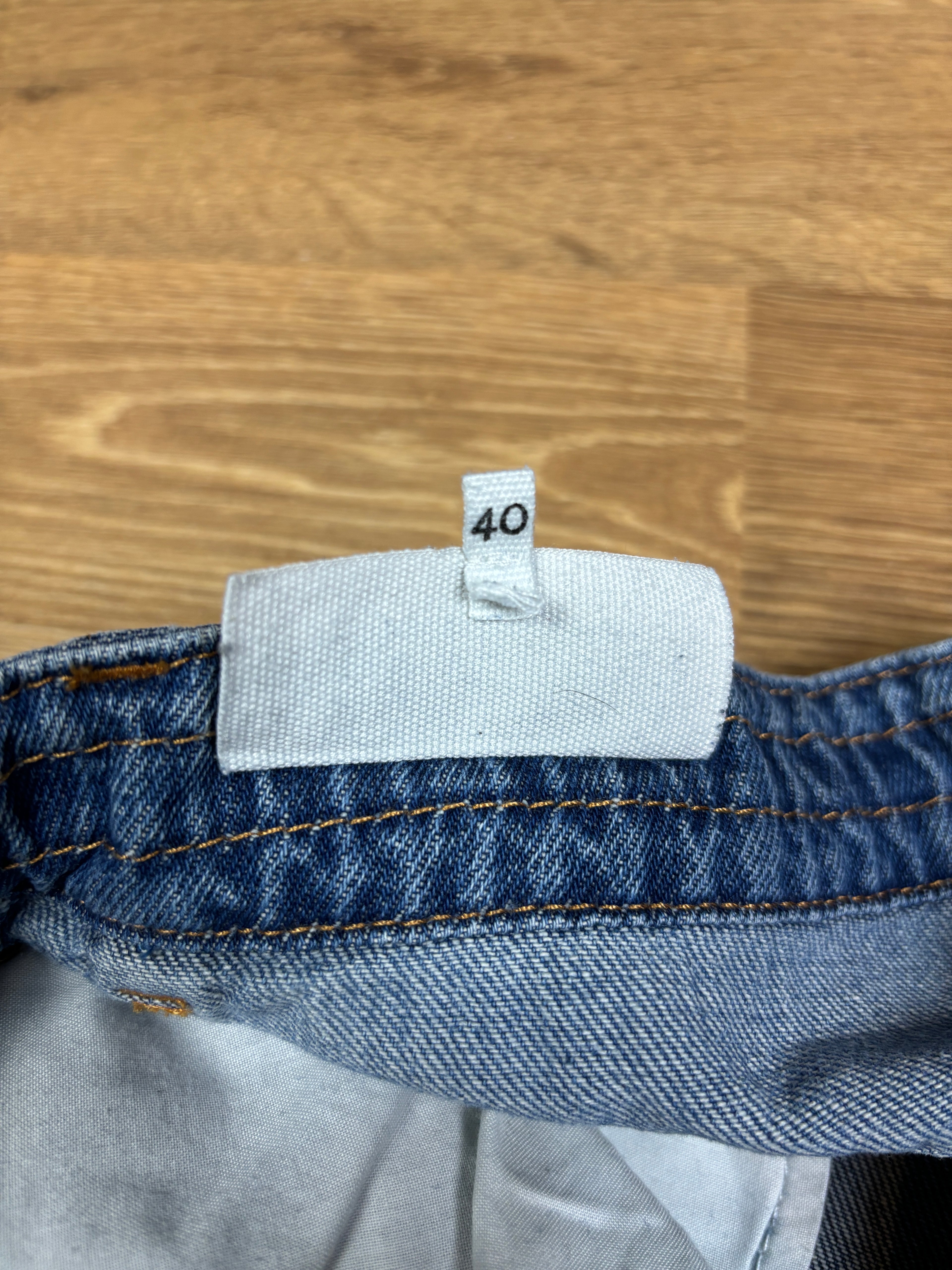 MM6 Maison Margiela Wide Leg Drawstring Denim Jeans