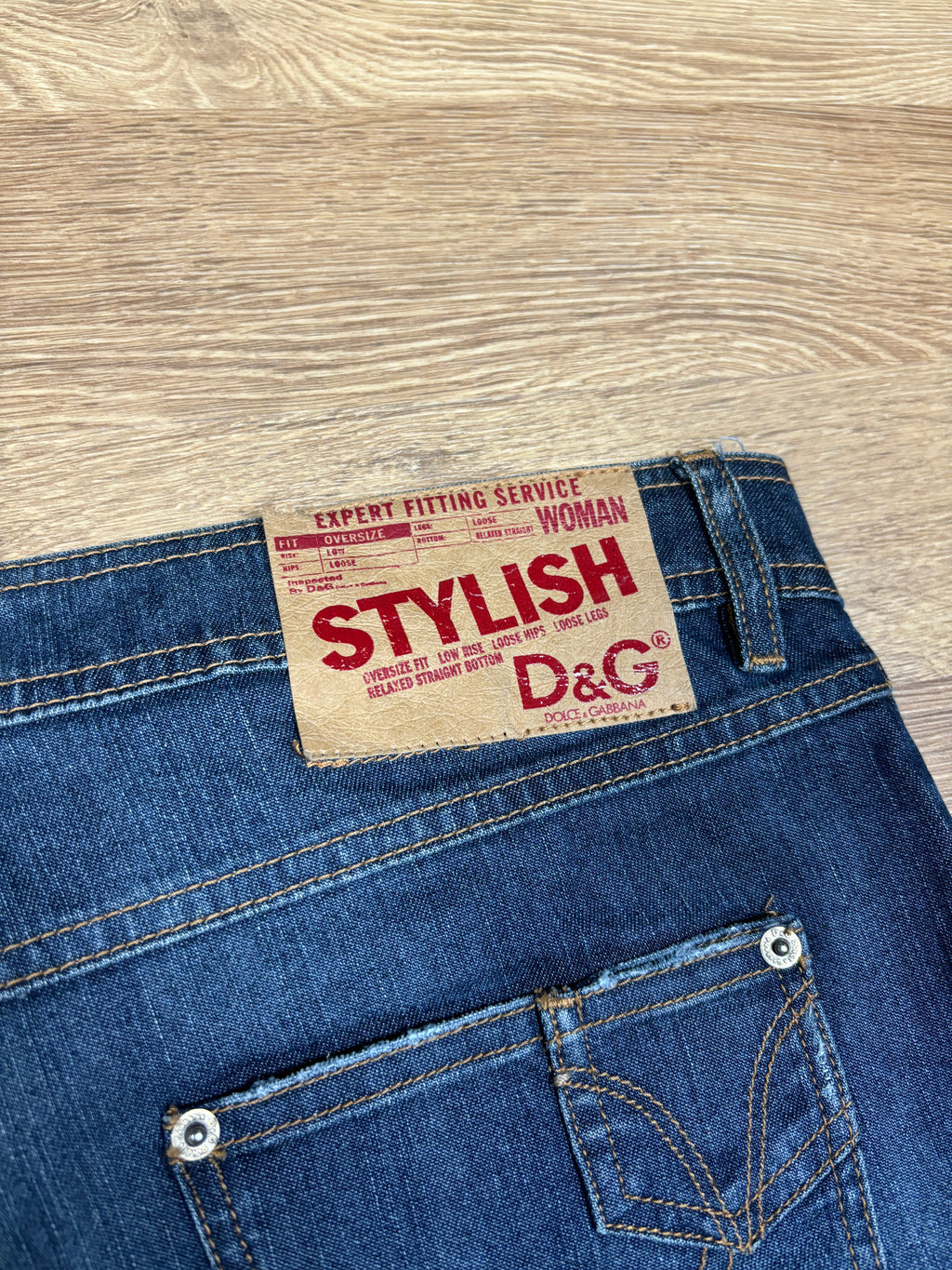 2000s Dolce & Gabbana Washed Wide-Leg Jeans