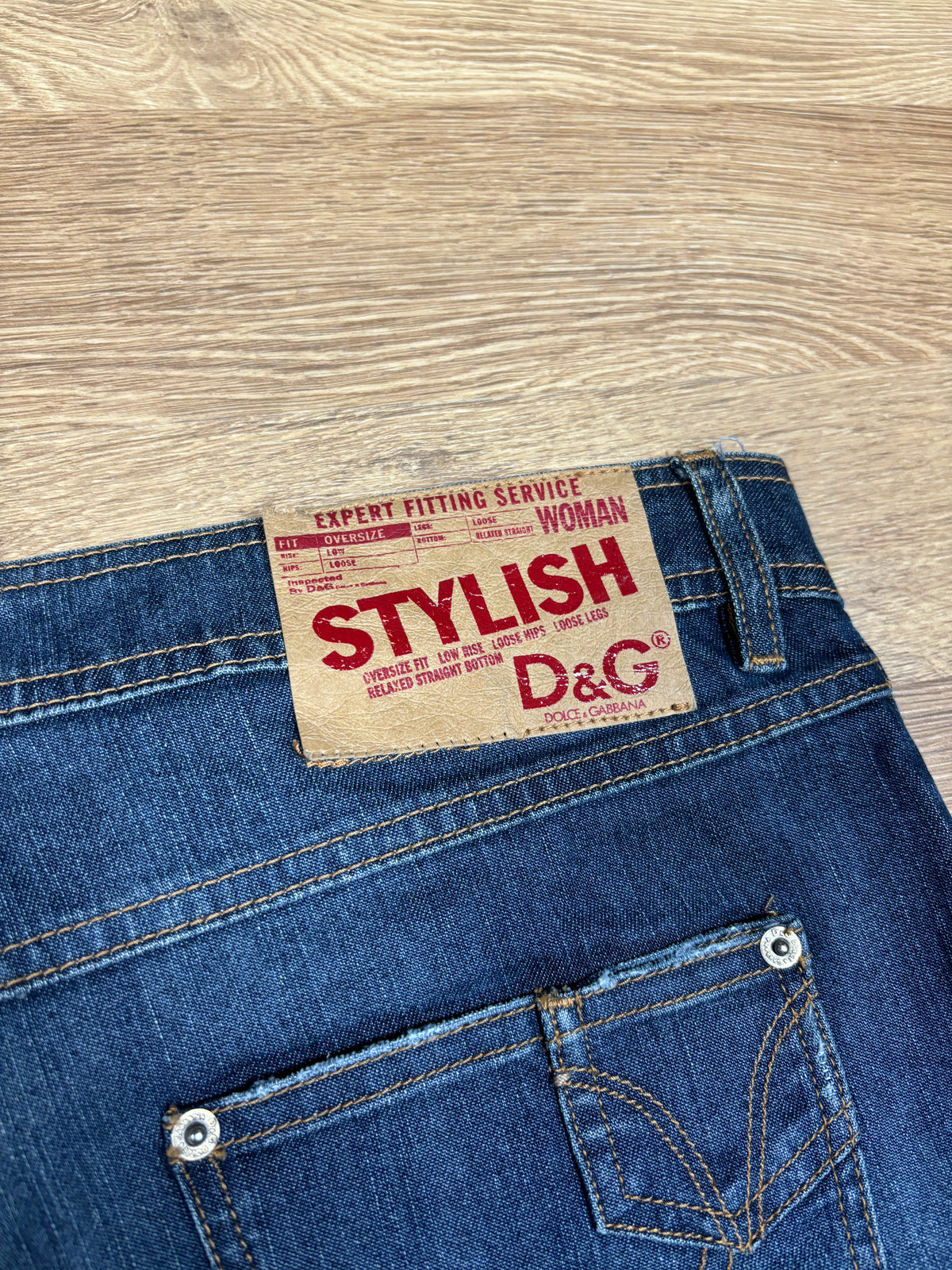 2000s Dolce & Gabbana Washed Wide-Leg Jeans