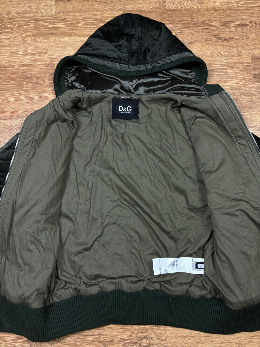 2000s Dolce & Gabbana Hooded Bomber Jacket