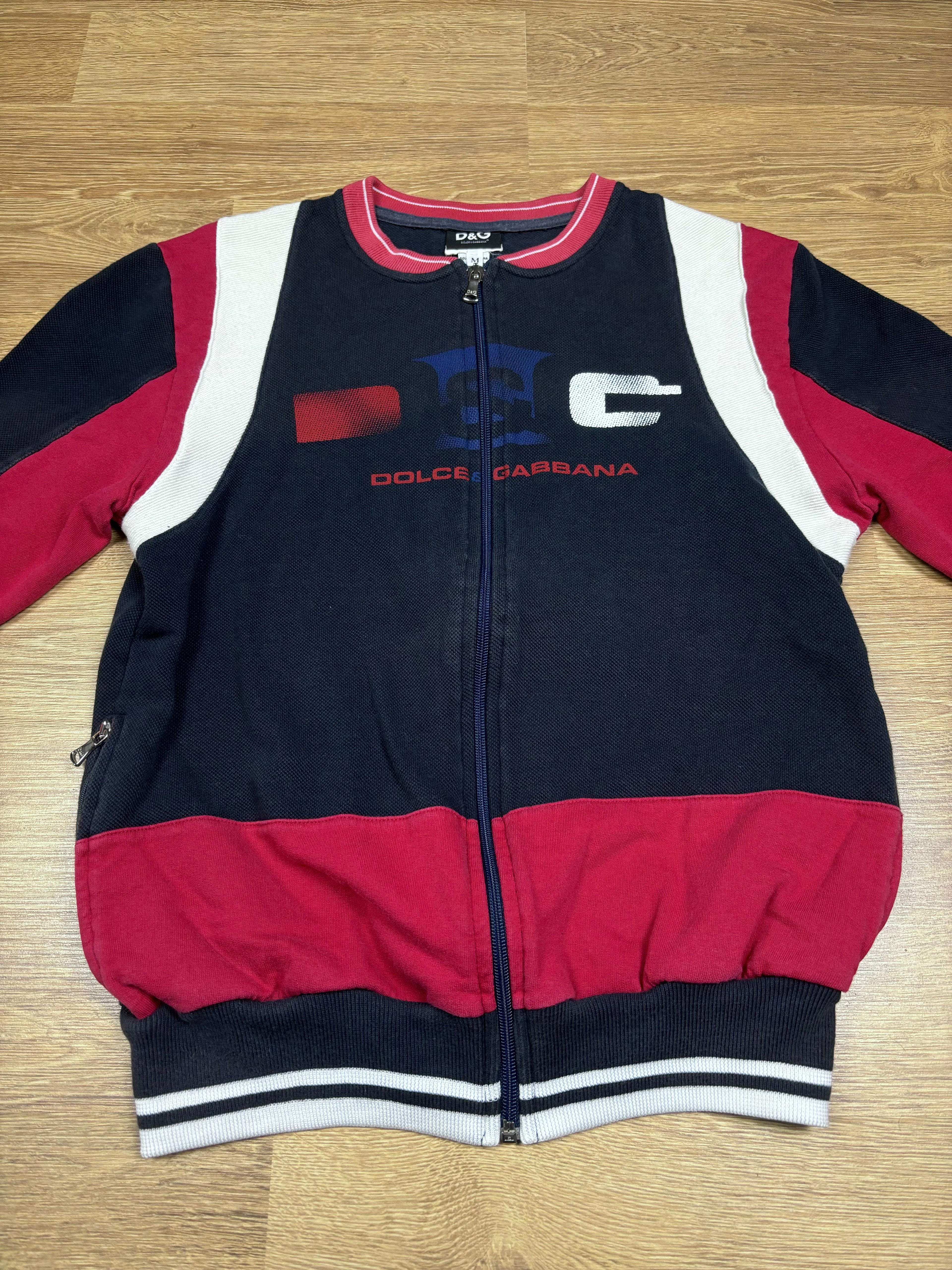 Sudadera Dolce & Gabbana con cremallera y gráficos de los 2000