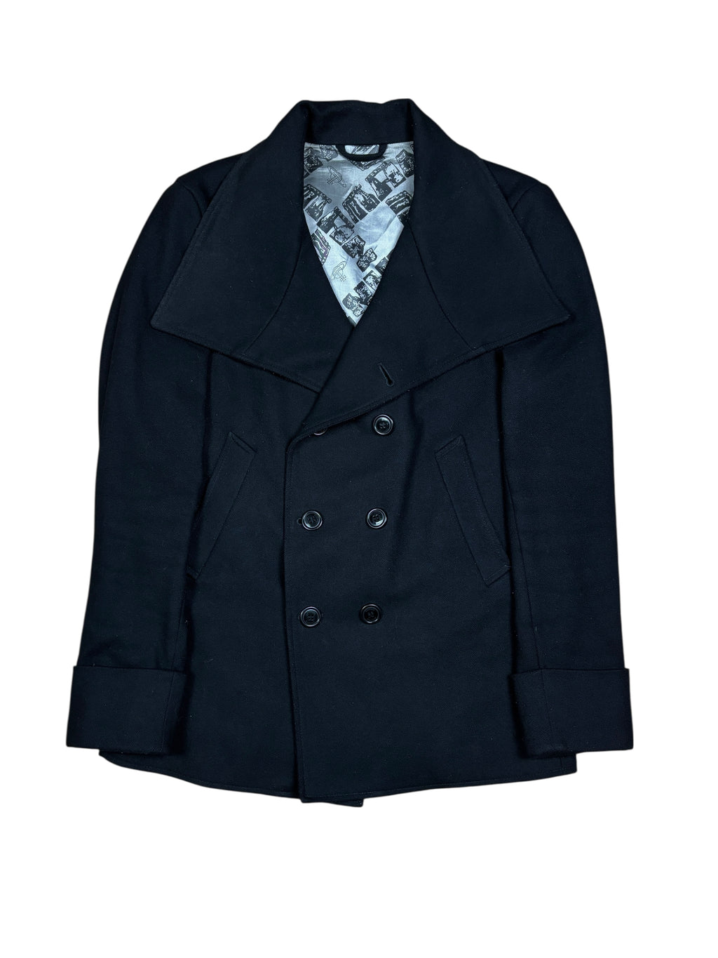 Vivienne Westwood Woolen Double Breasted Strap Coat