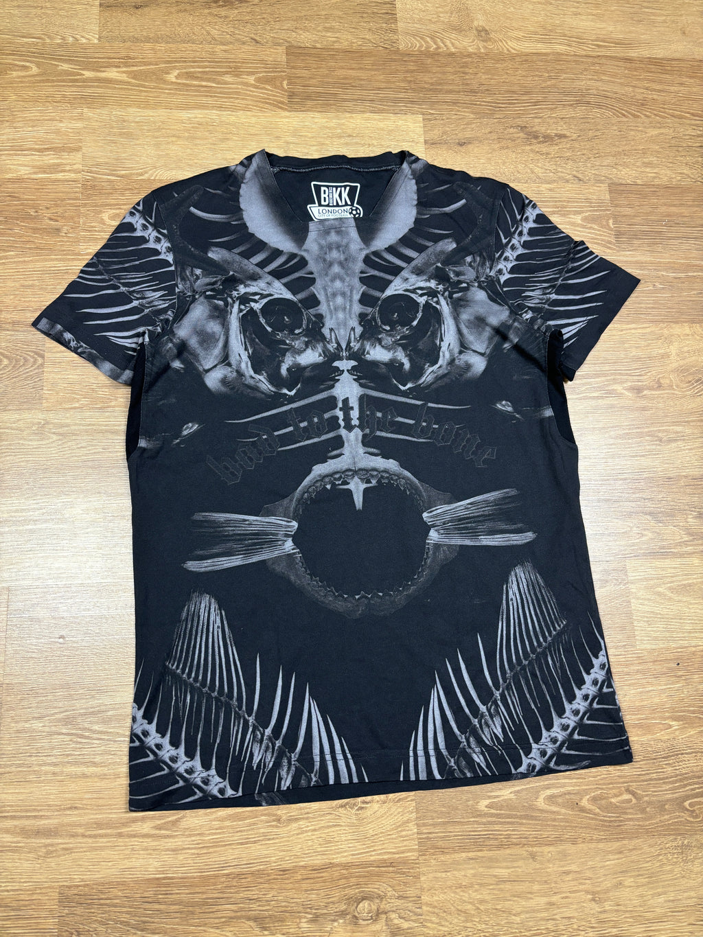 2010s Dirk Bikkembergs Skeletal Graphic T-Shirt