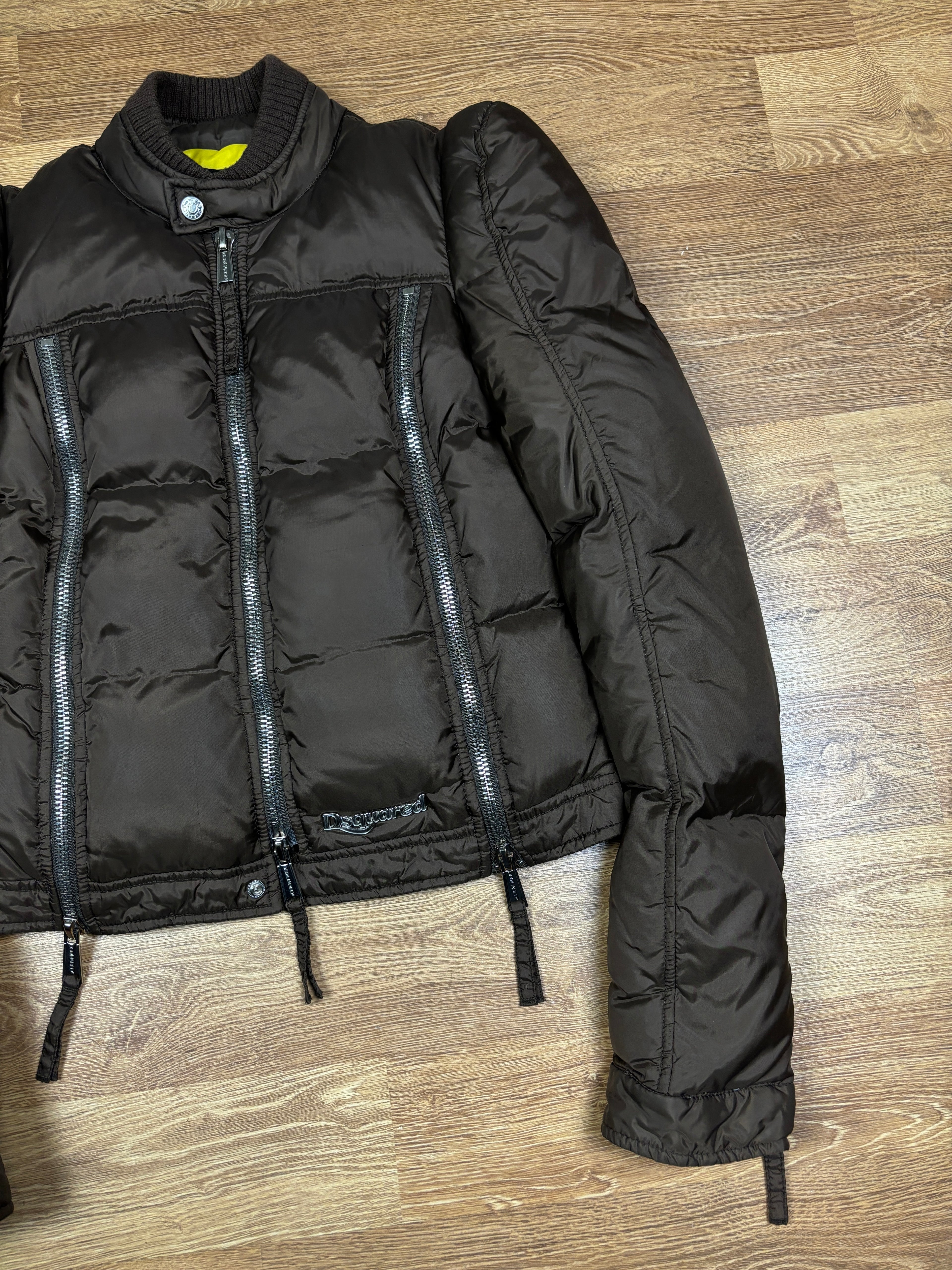 Dsquared2 Cropped Multi-Zip Puffer Jacket
