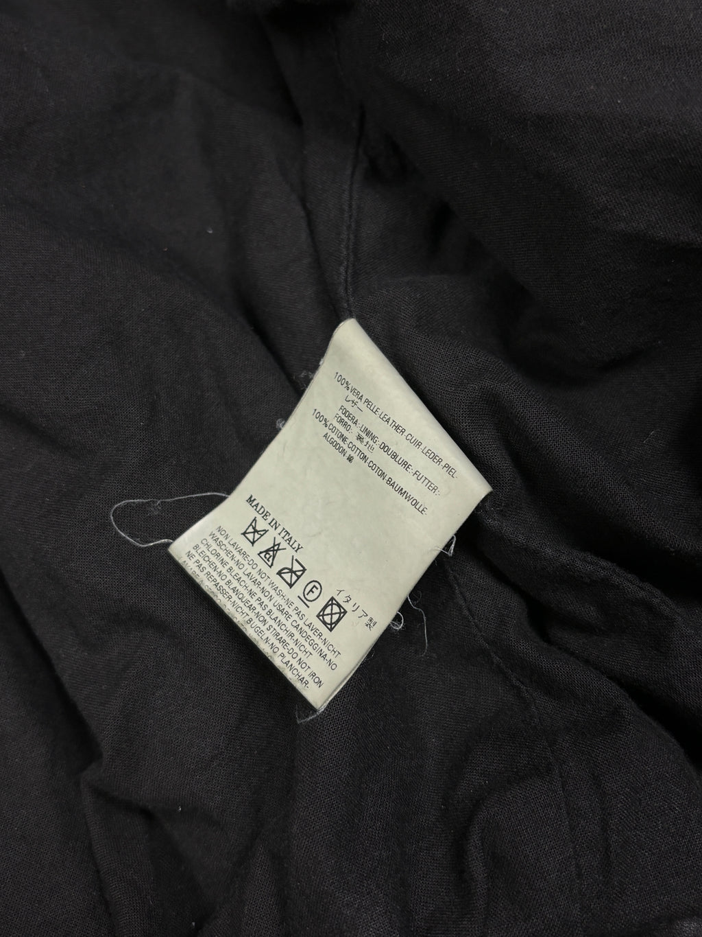 2000s Dsquared2 Cropped Black Leather Jacket