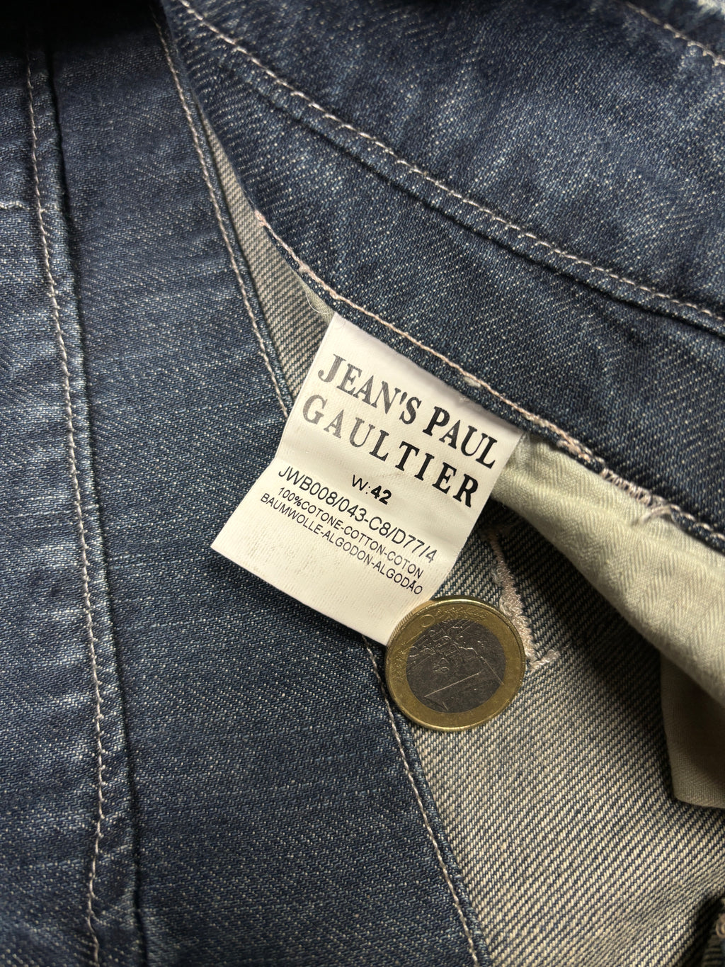 2000s Jean Paul Gaultier Wide Leg Denim Jeans