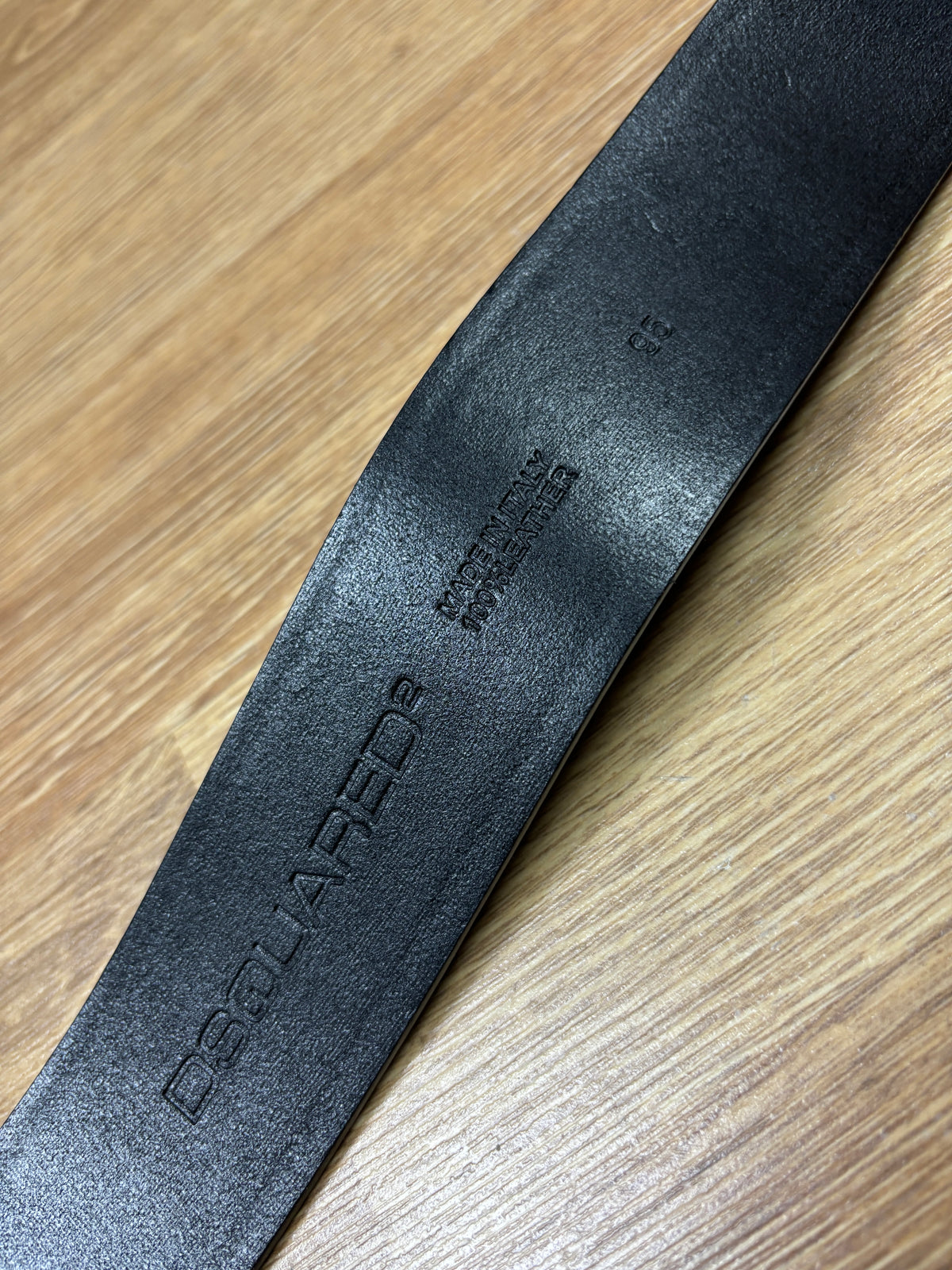 Dsquared2 “Lord2” Logo Buckle Leather Belt
