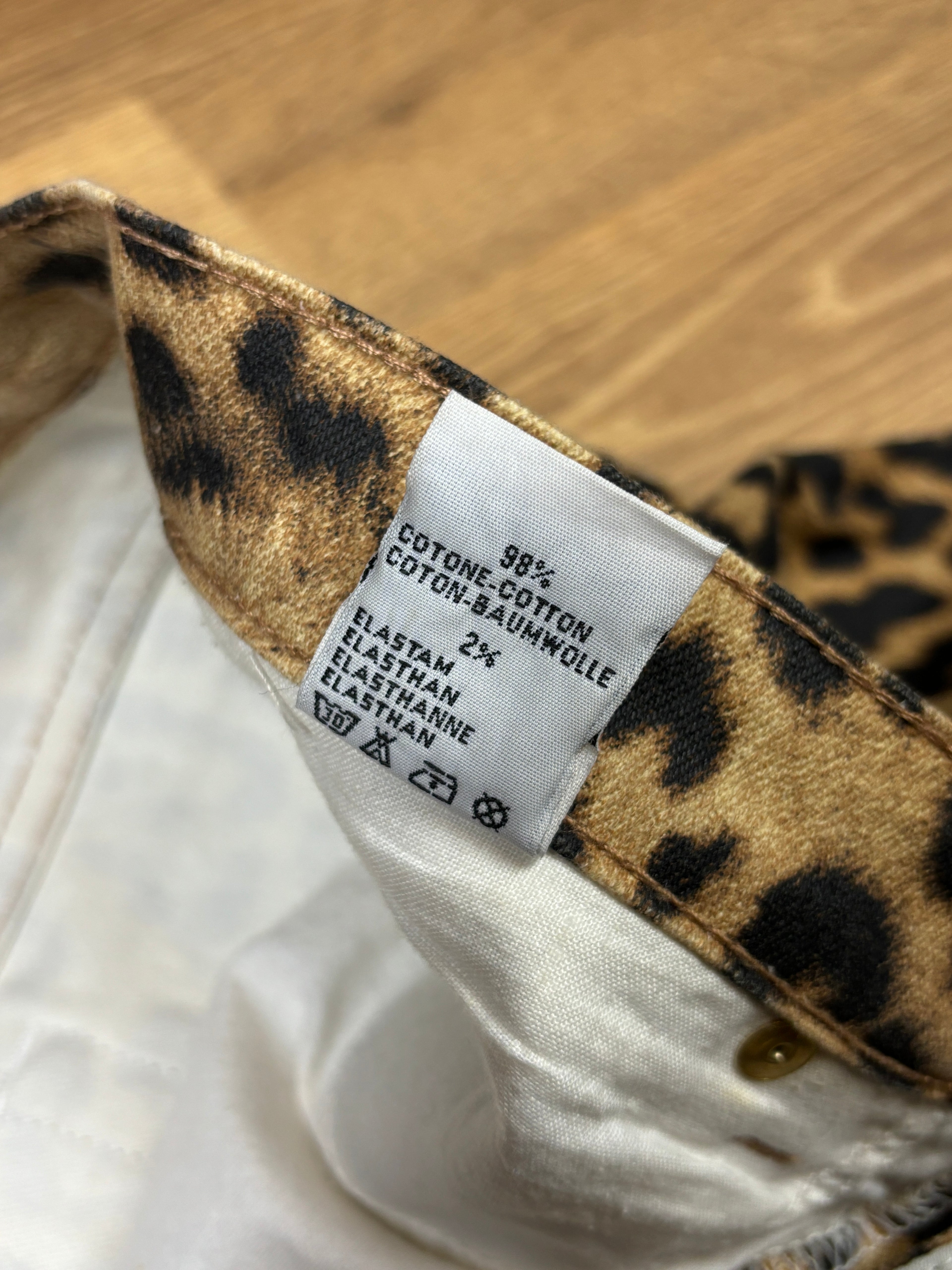 AW2002 Roberto Cavalli Leopard Print Flared Pants