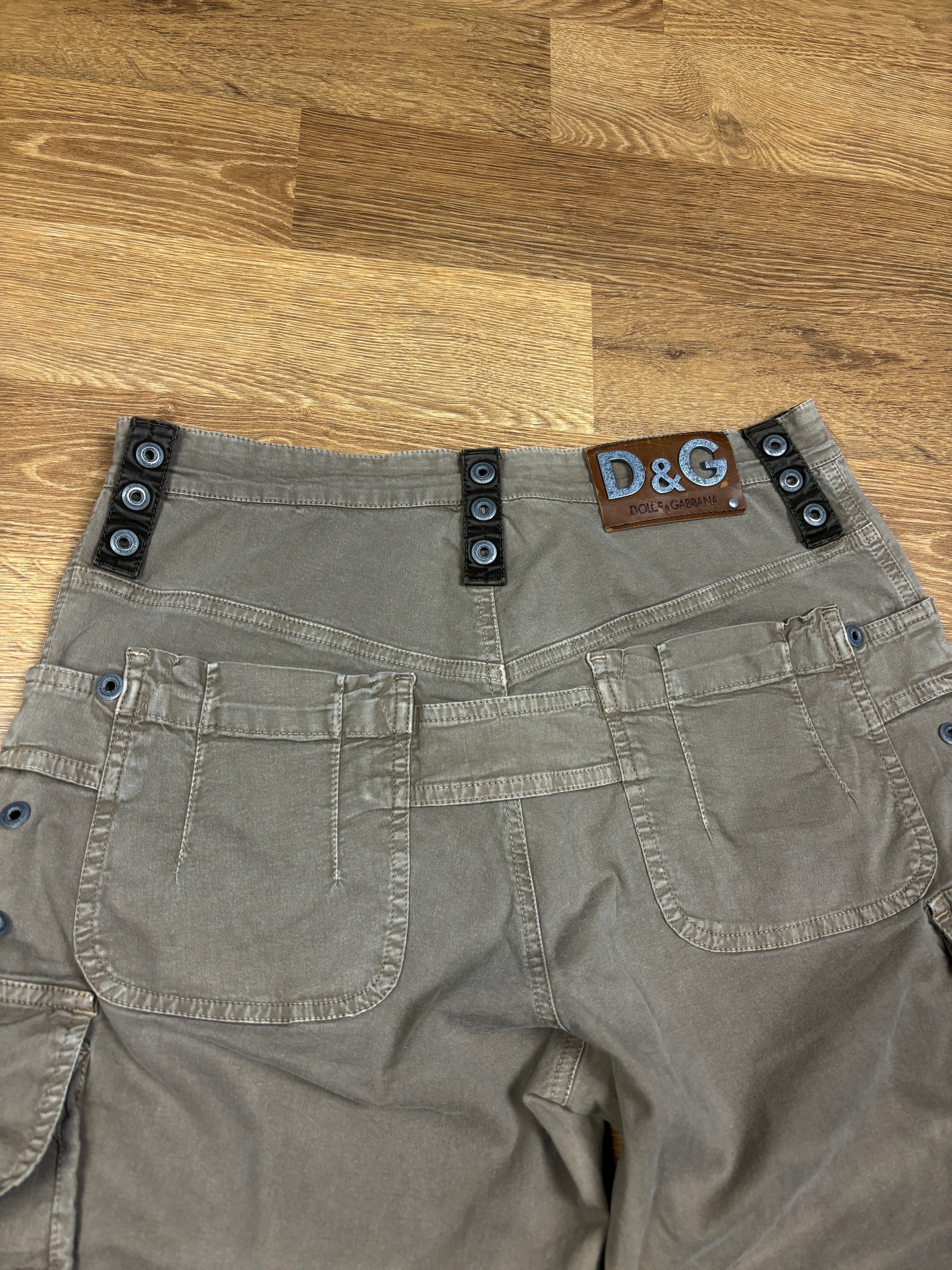 SS2003 Dolce & Gabbana Pantalones cortos cargo bondage