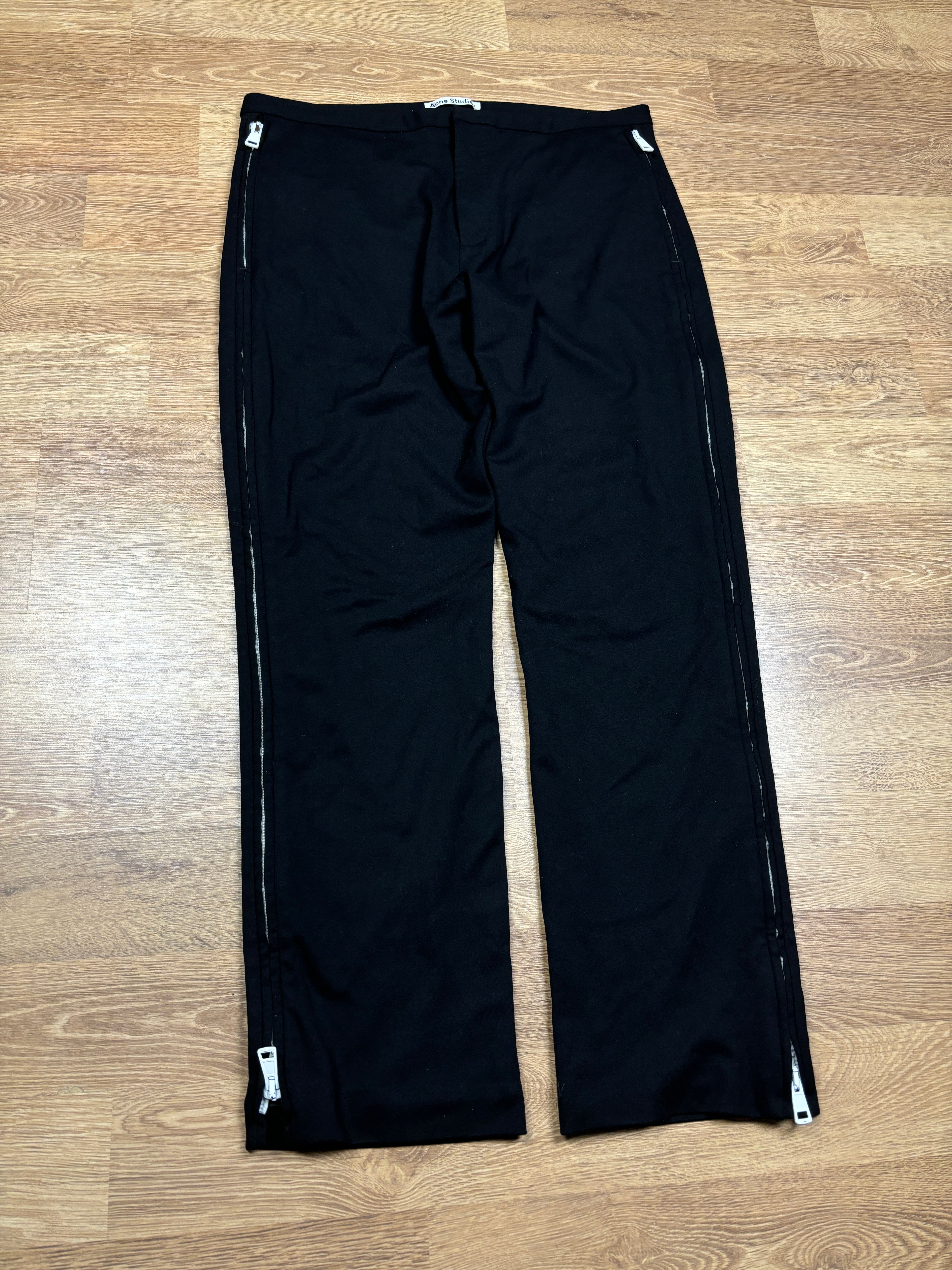 SS17 Acne Studios Full Zip Wide Leg Trousers