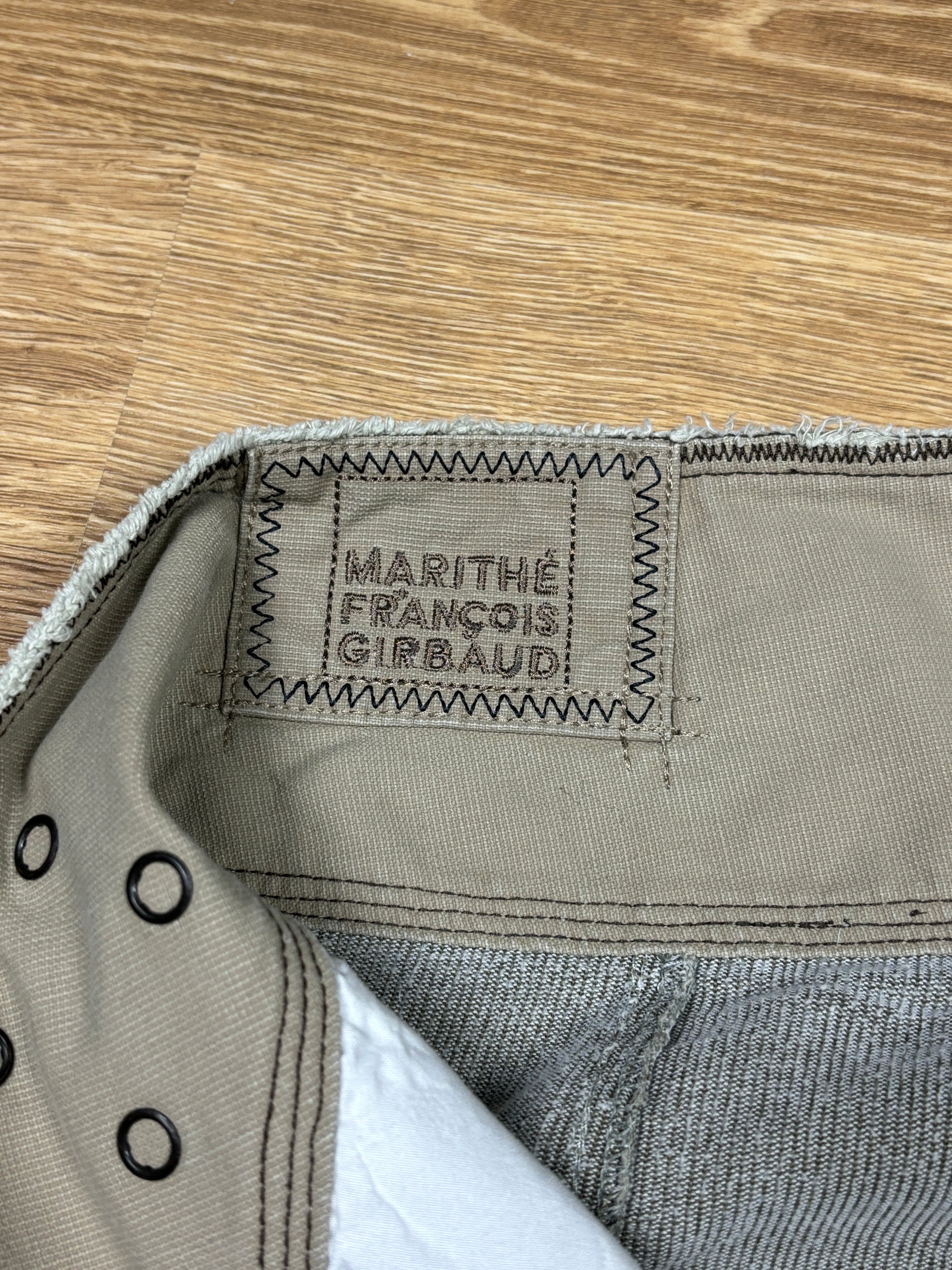 Marithé François Girbaud Wide Leg Corduroy Cargo Pants