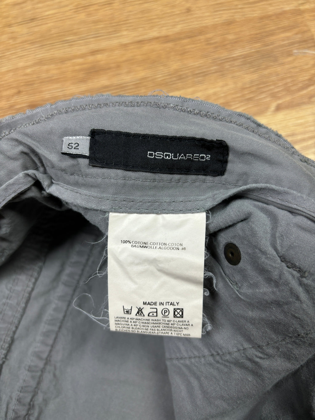2000s Dsquared2 Grey Cargo Pants