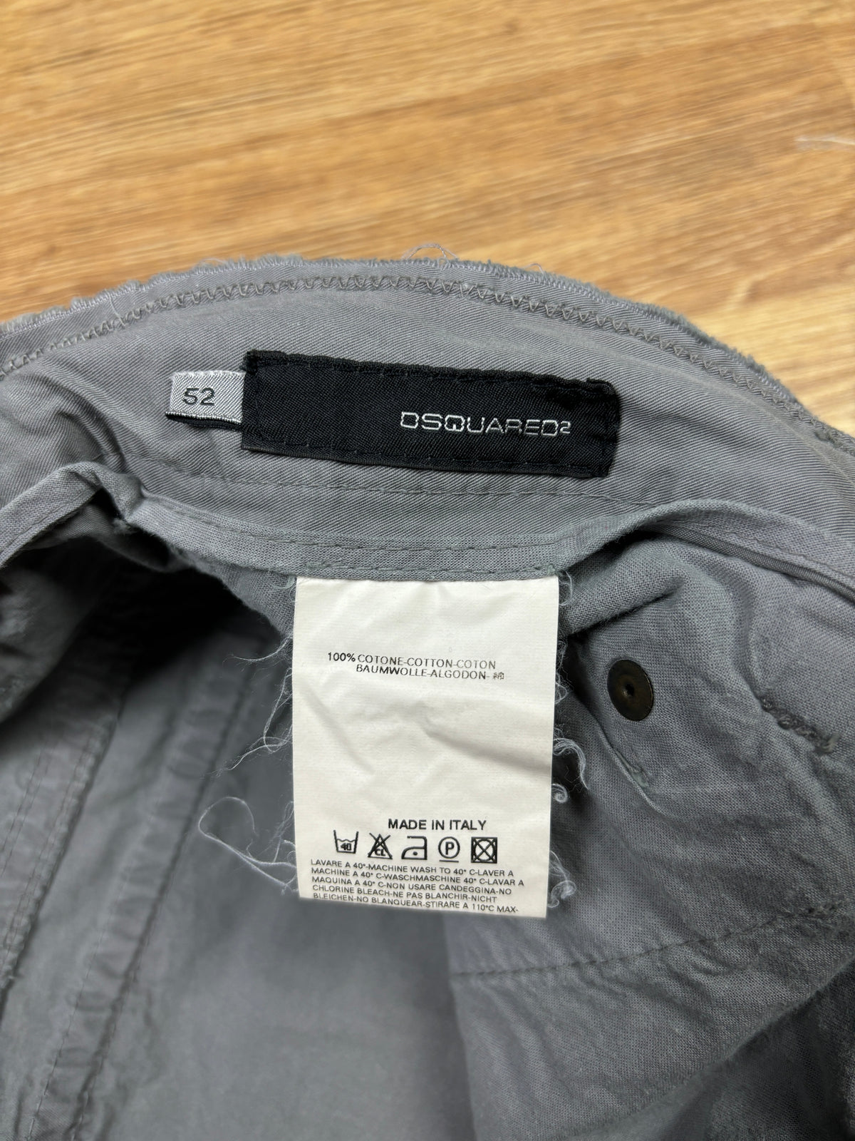 2000s Dsquared2 Grey Cargo Pants