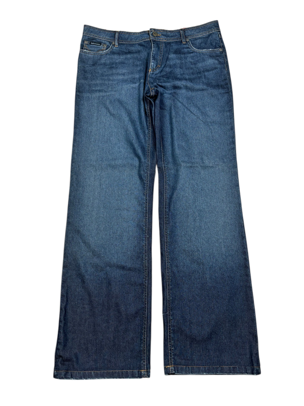 2000s Dolce & Gabbana Washed Wide-Leg Jeans