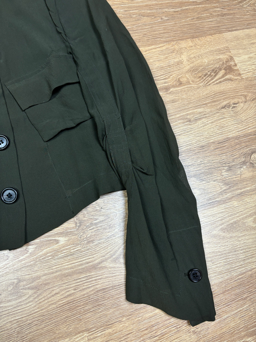 SS2003 Ann Demeulemeester Cropped Structured Button Jacket