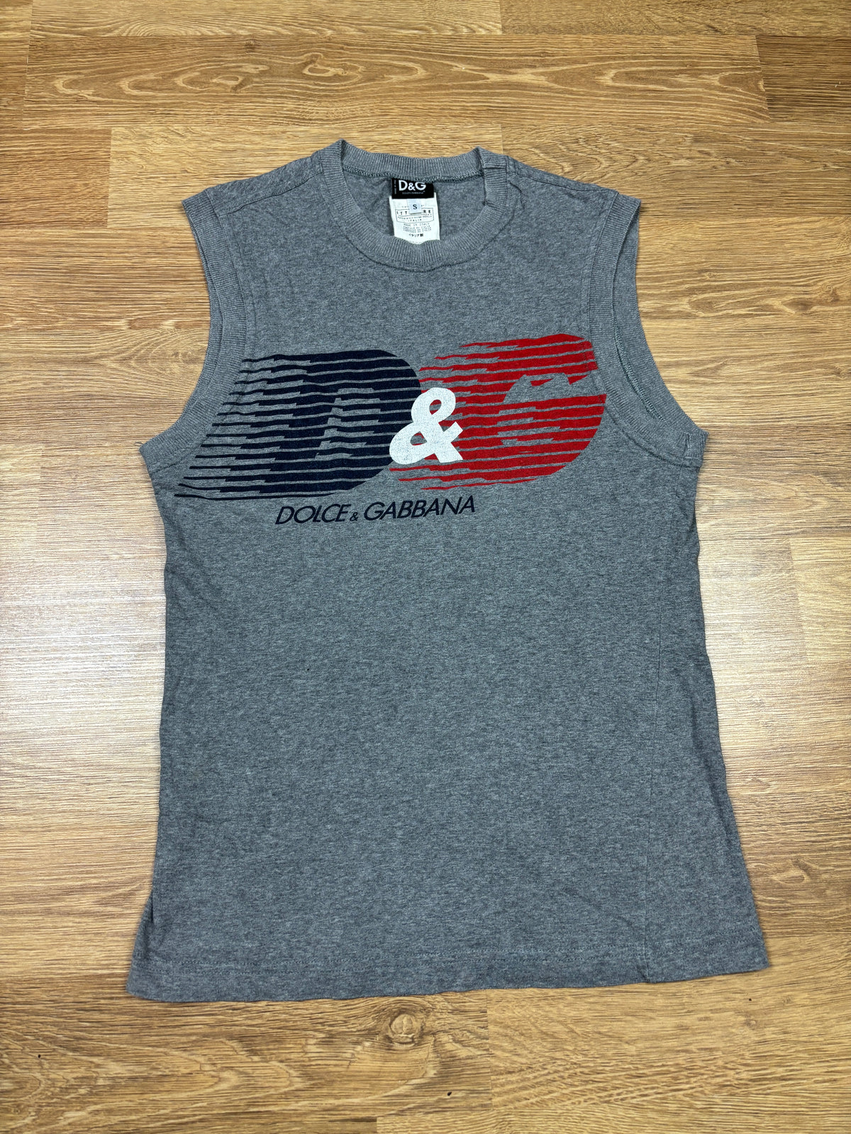 2000s Dolce & Gabbana Grey Sleeveless Top
