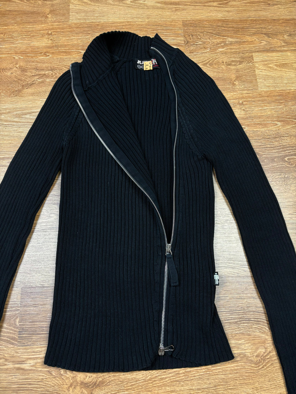 2000s Jean Paul Gaultier Asymmetrical Zip Knit
