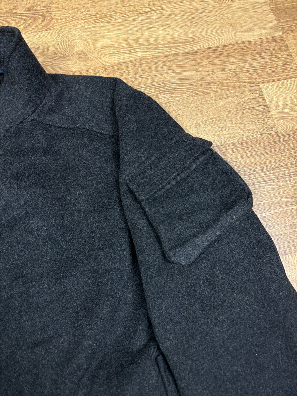 Abrigo asimétrico de lana vintage Kenzo Homme