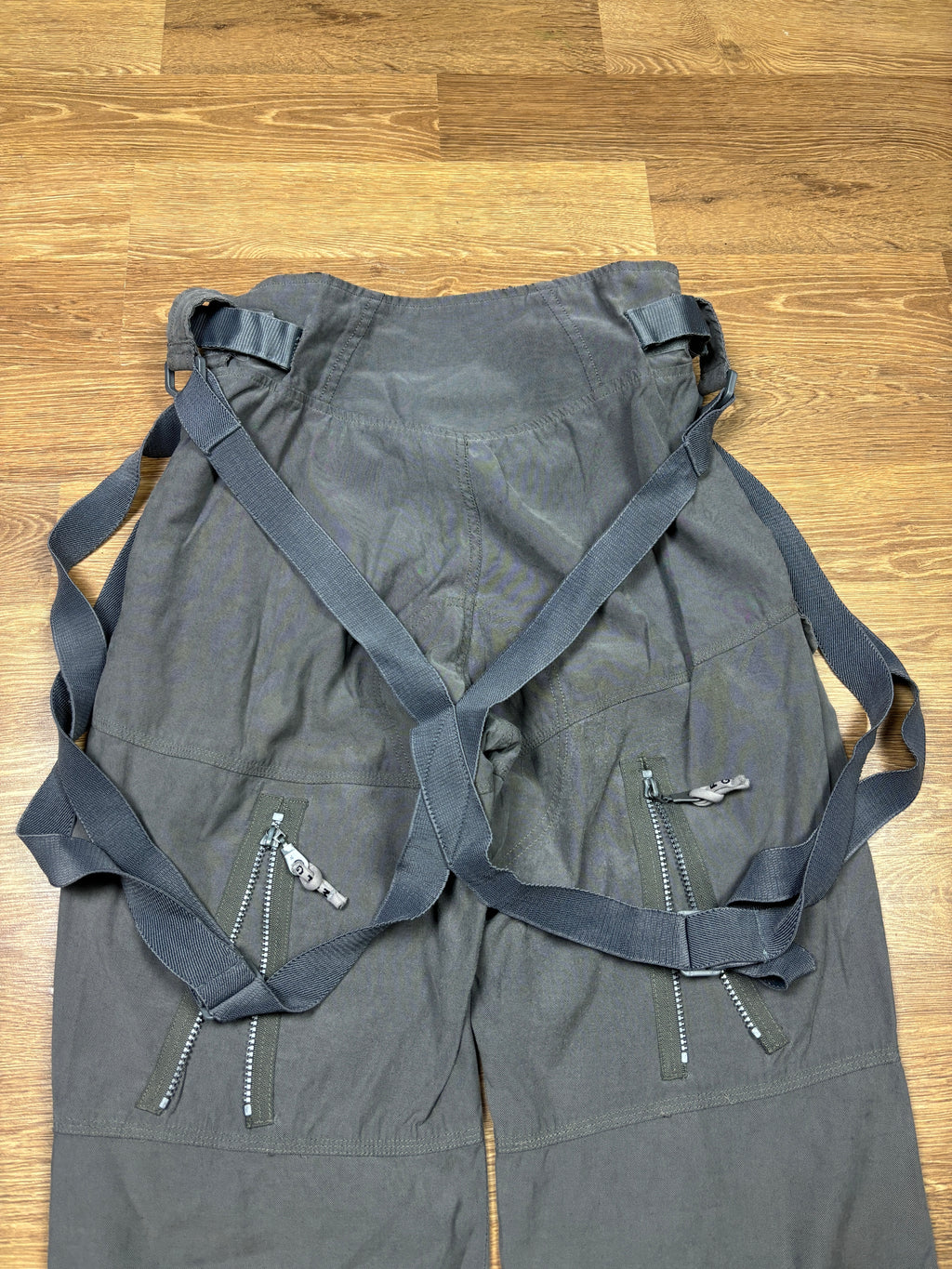 2000s Marithé François Girbaud Grey Bondage Cargo Pants