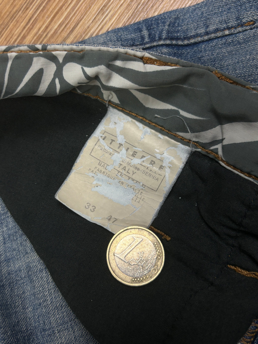 Pantalones cortos vaqueros D&G florales en la cintura de los 2000