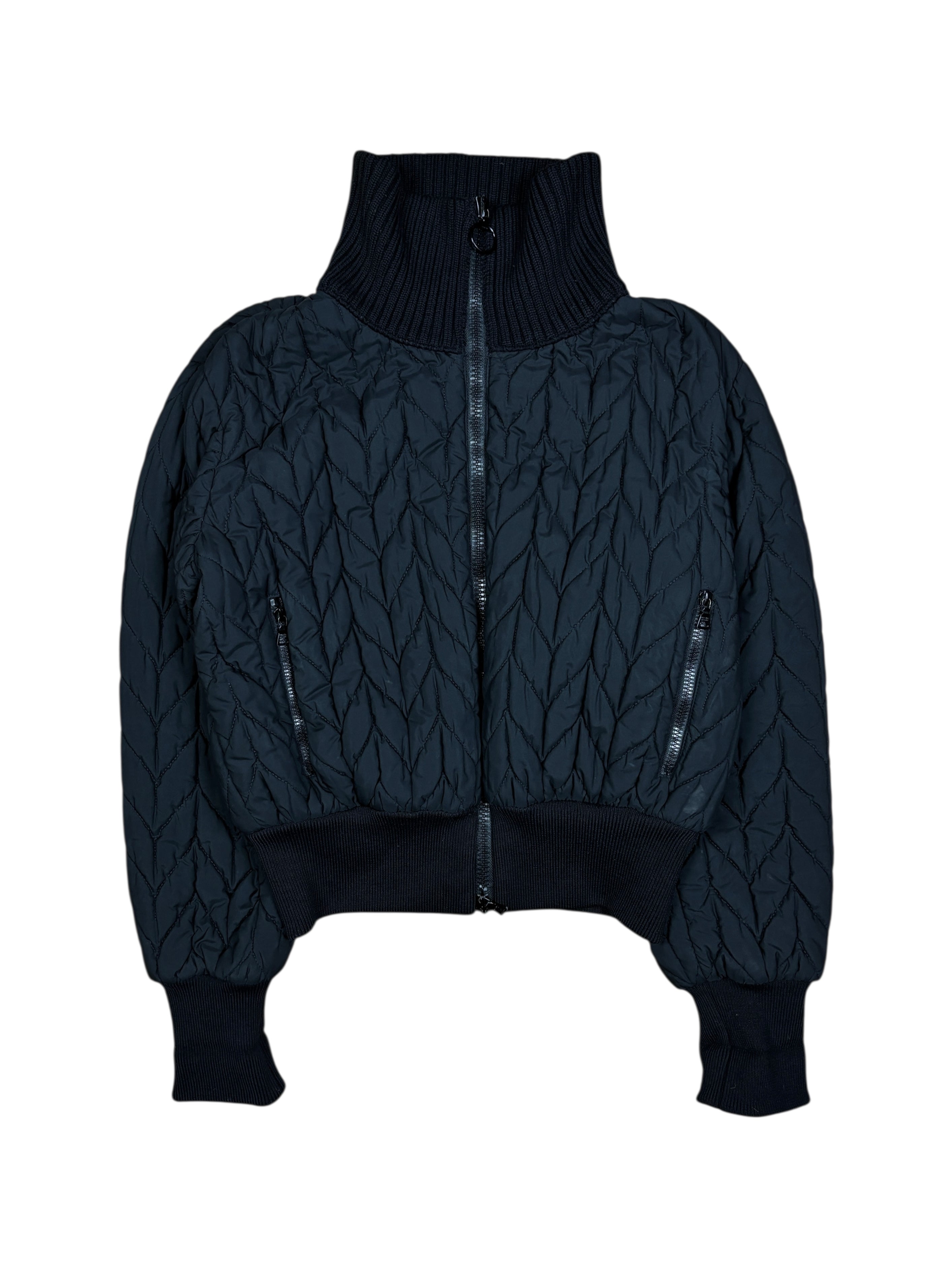 2000s Prada Quilted Bomber Jacket
