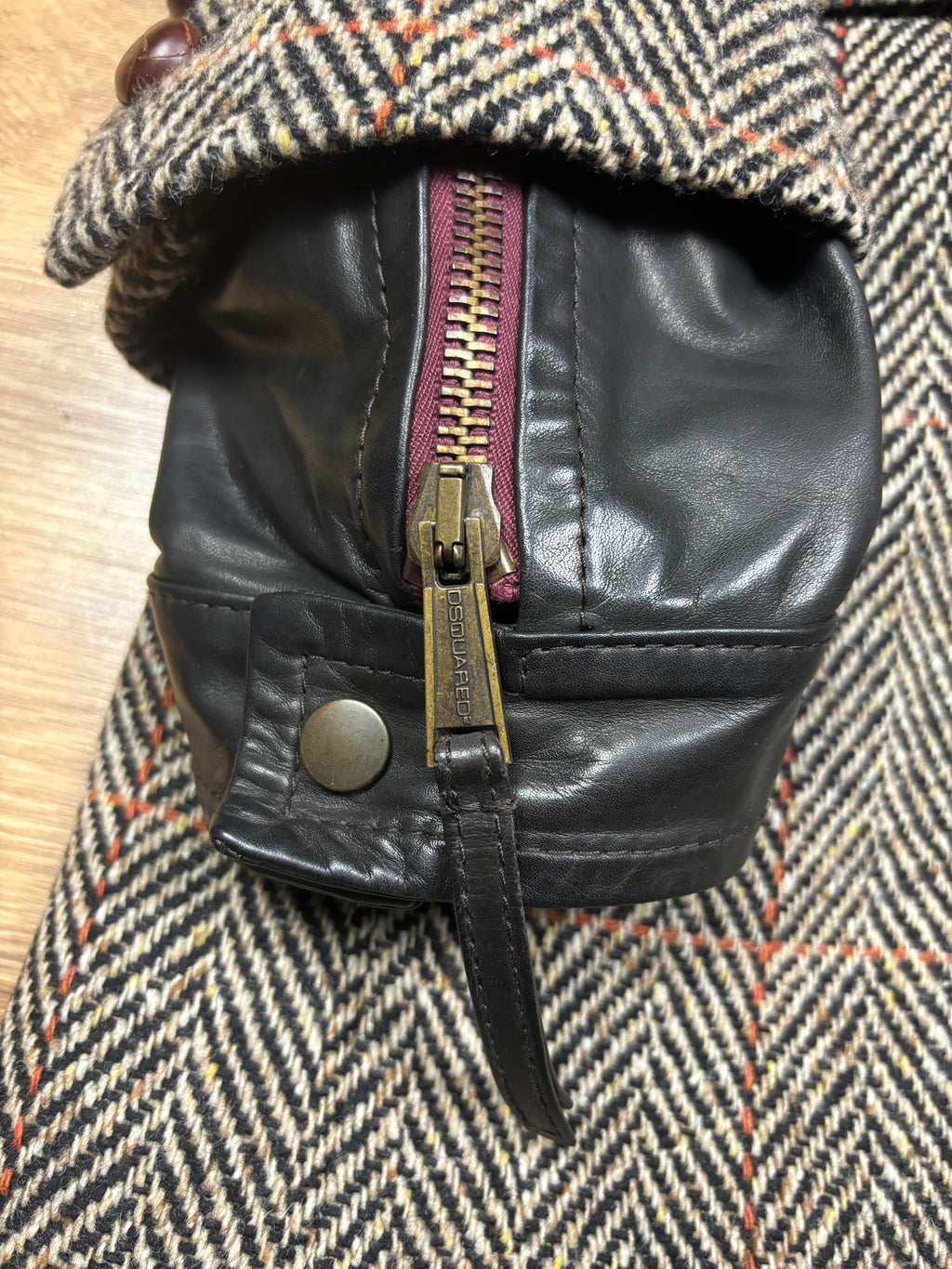 Dsquared2 AW2005 Runway Fur Collar Wool Coat