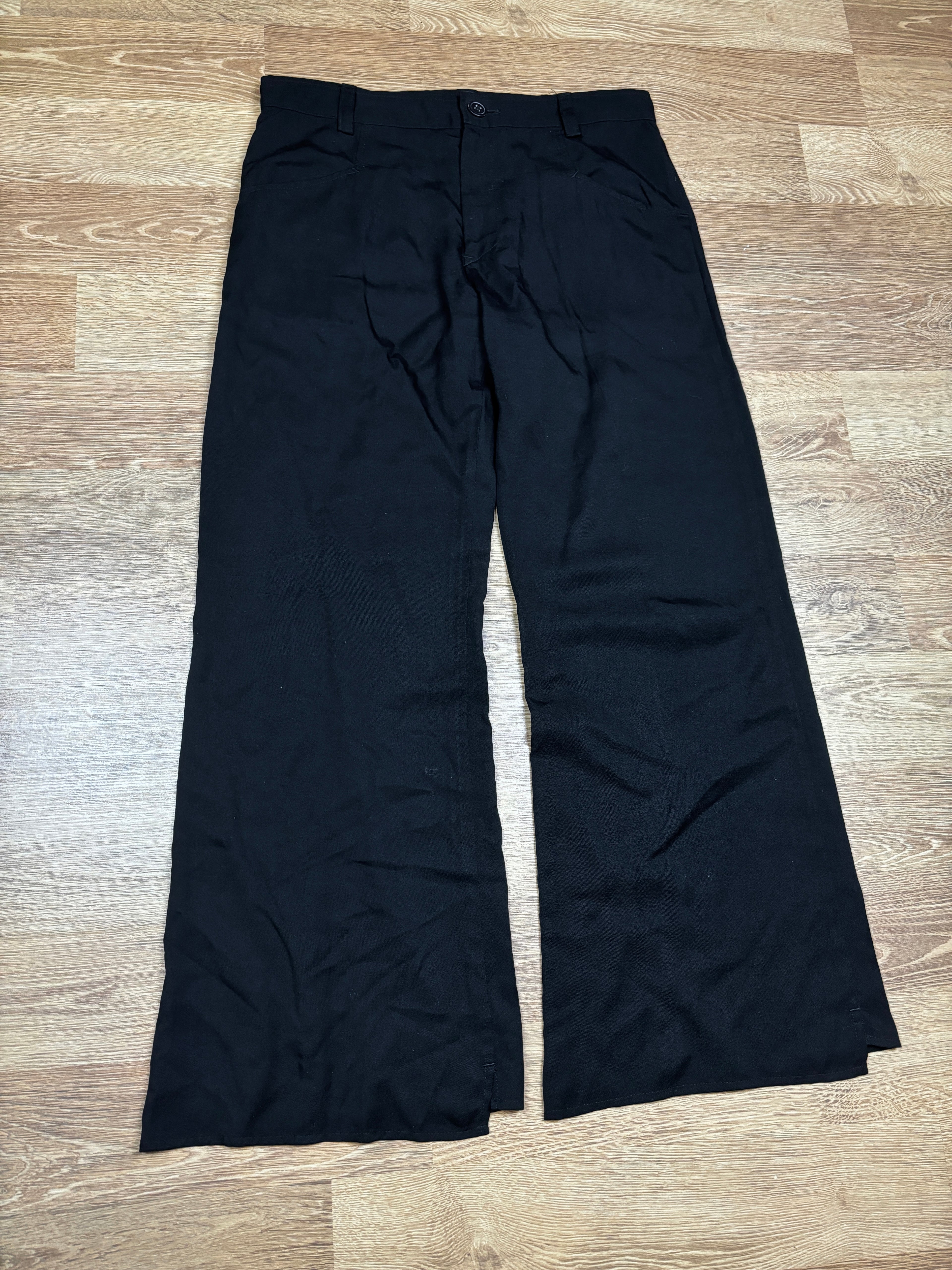 Y’s Yohji Yamamoto Wide Leg Rayon Trousers