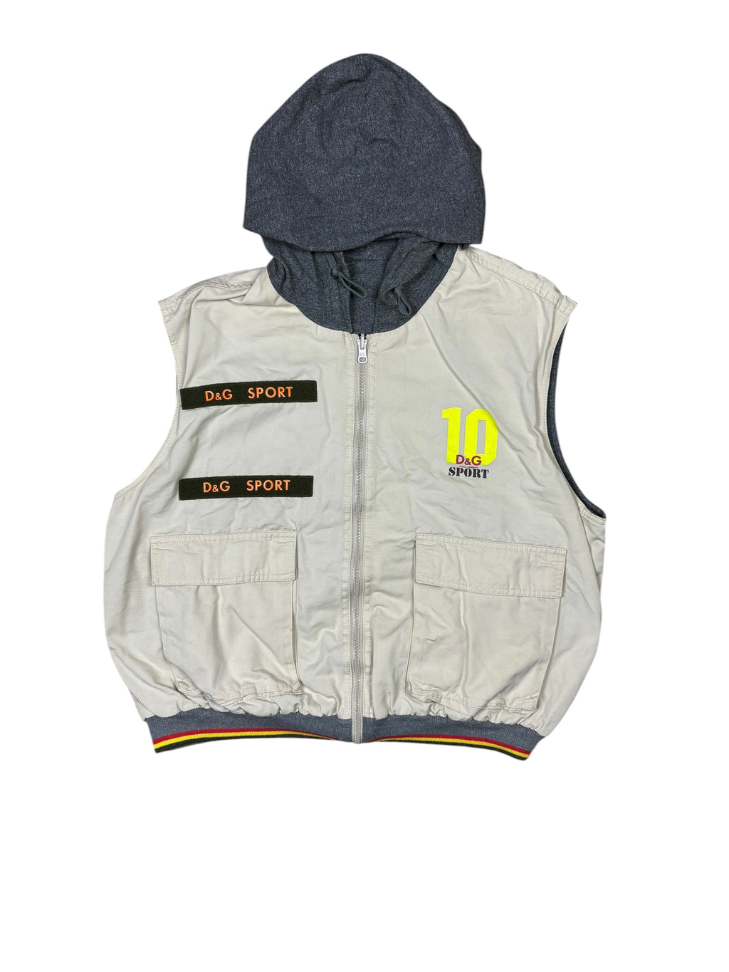 2000s D&G Sport Reversible Hooded Utility Vest