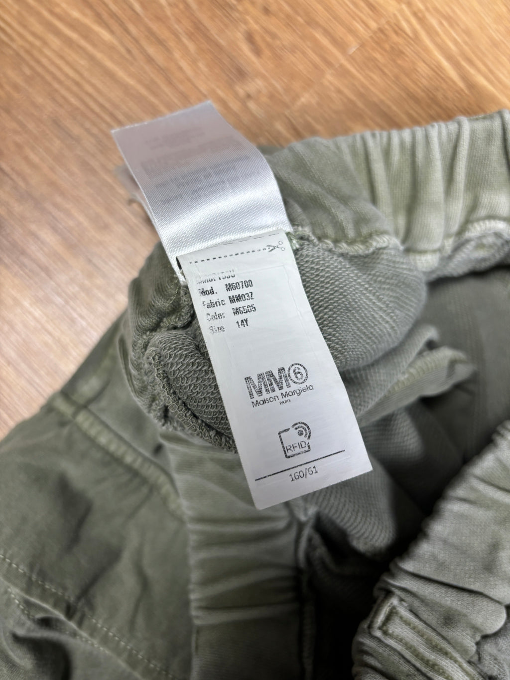MM6 Maison Margiela Washed Sage Cargo Sweatpants