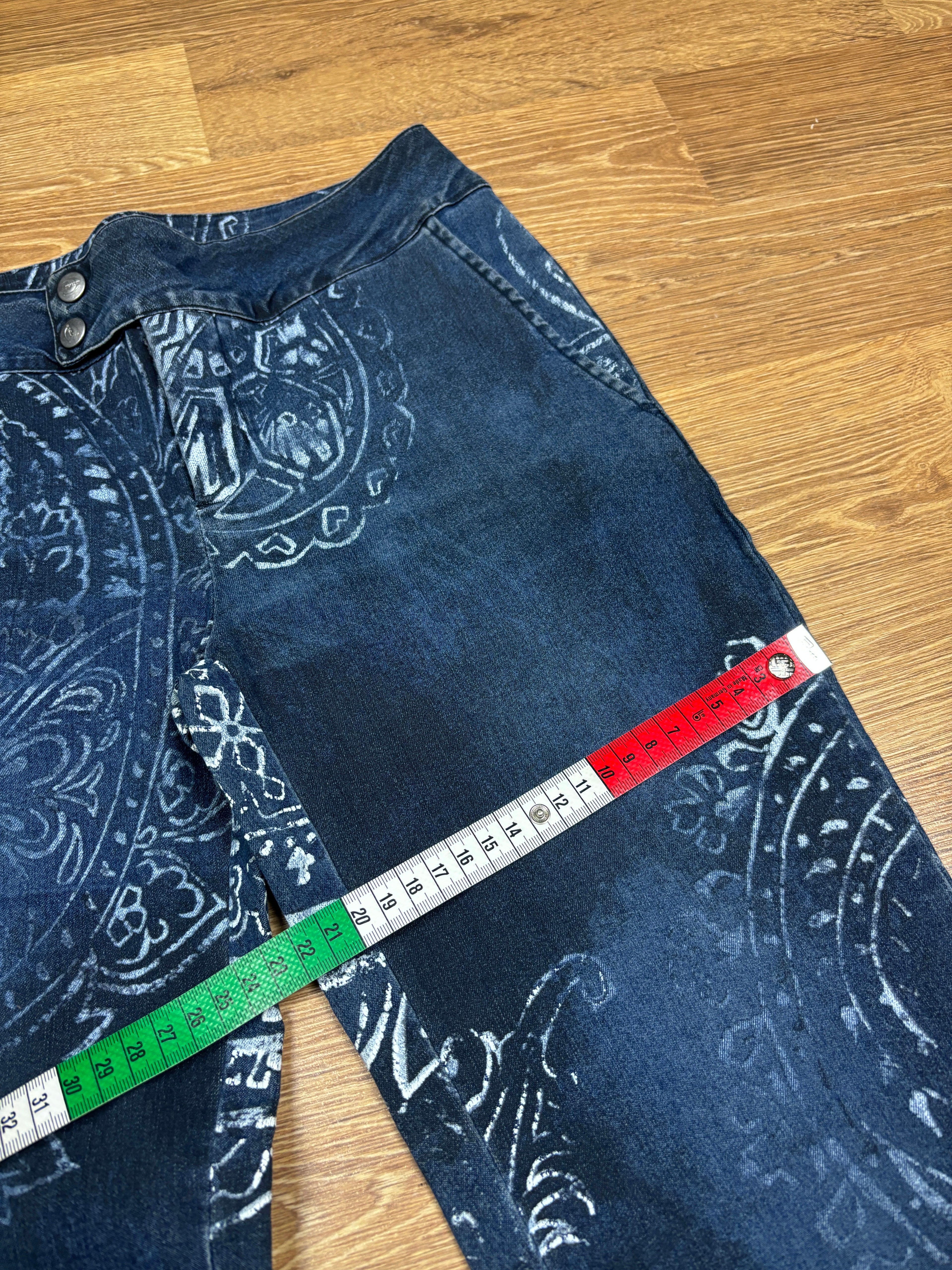 Just Cavalli 2000s Paisley Print Flared Denim Jeans
