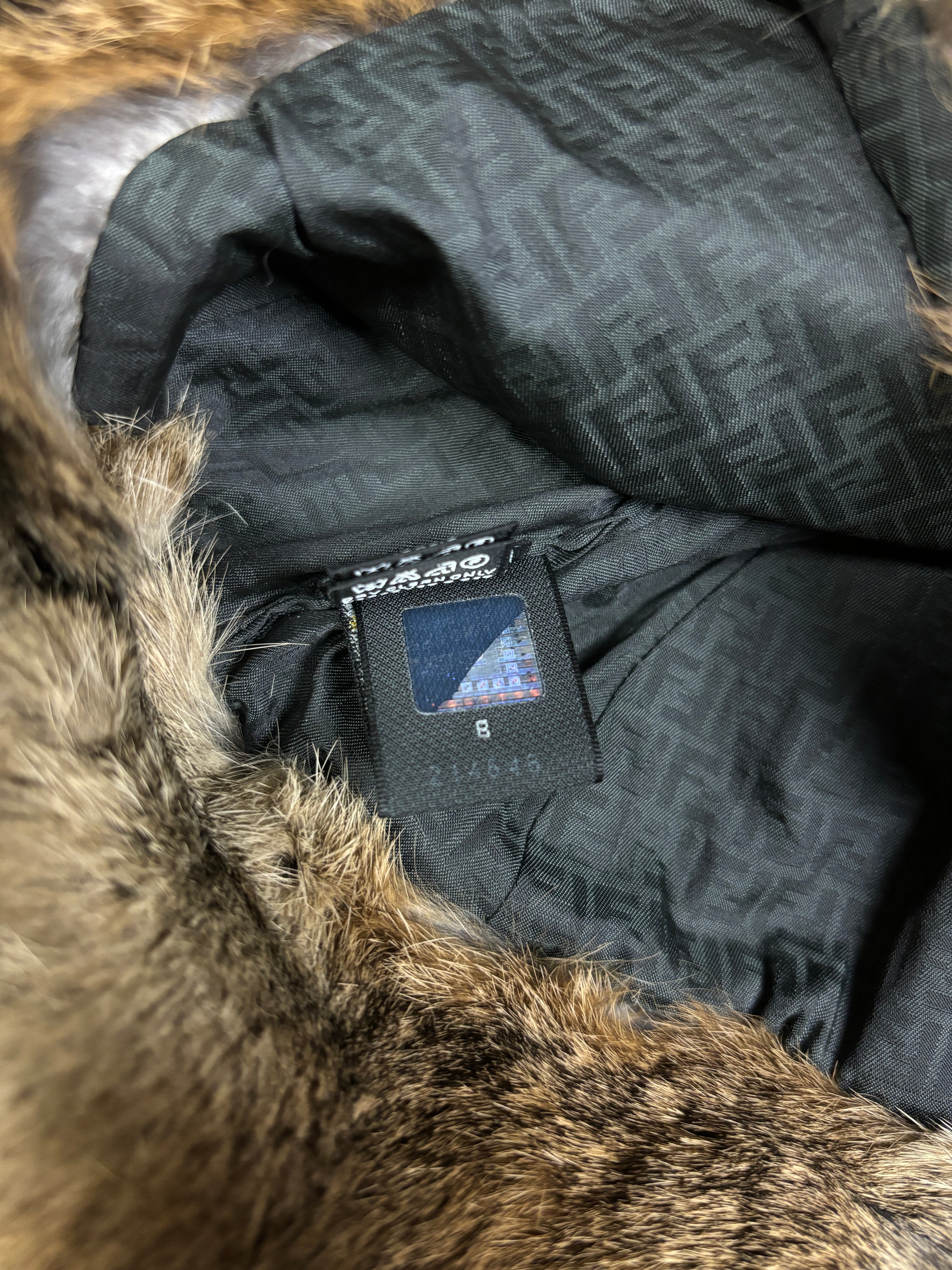 Fendi Zucca Fur Trapper Hat