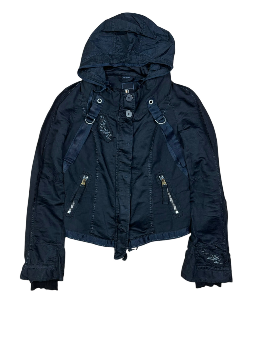 Marithé François Girbaud SS2007 Bondage Cropped Hooded Jacket