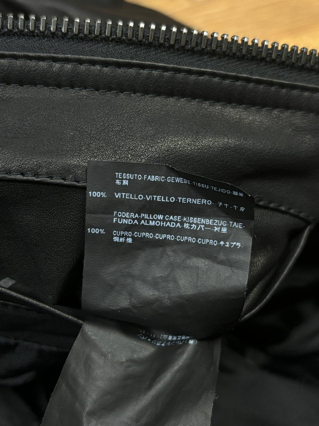 Balenciaga AW2010 Black Leather Double Zip Jacket
