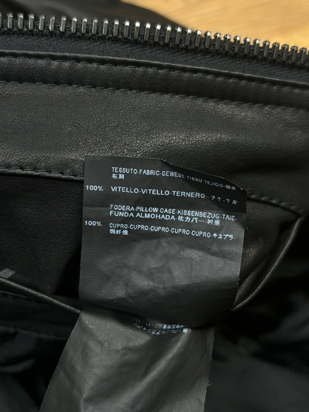 Balenciaga AW2010 Black Leather Double Zip Jacket