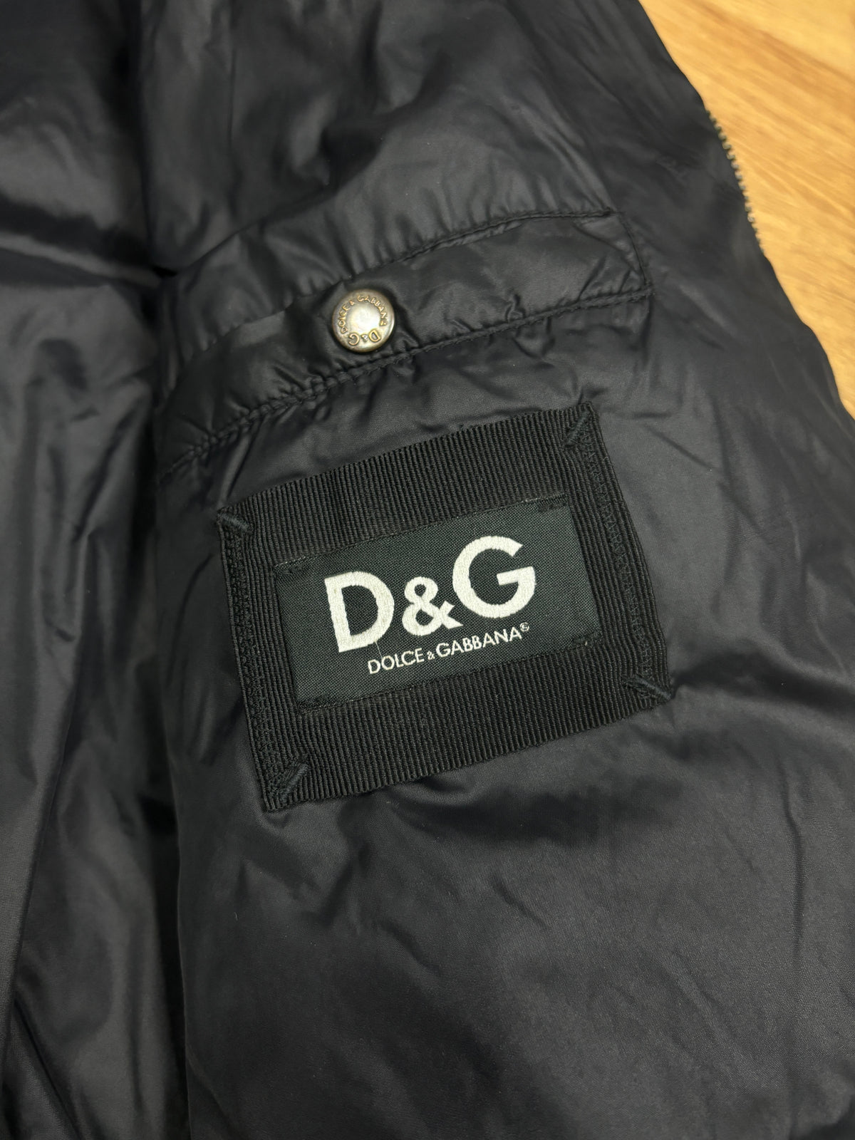 2000s Dolce & Gabbana Black Puffer Jacket