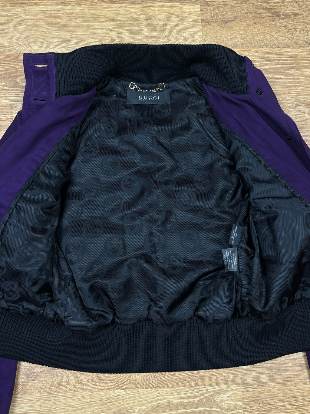 Gucci Frida Giannini Purple Suede Leather Jacket