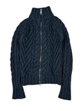 2000s Dsquared2 Heavy Wool Knit Zip Sweater
