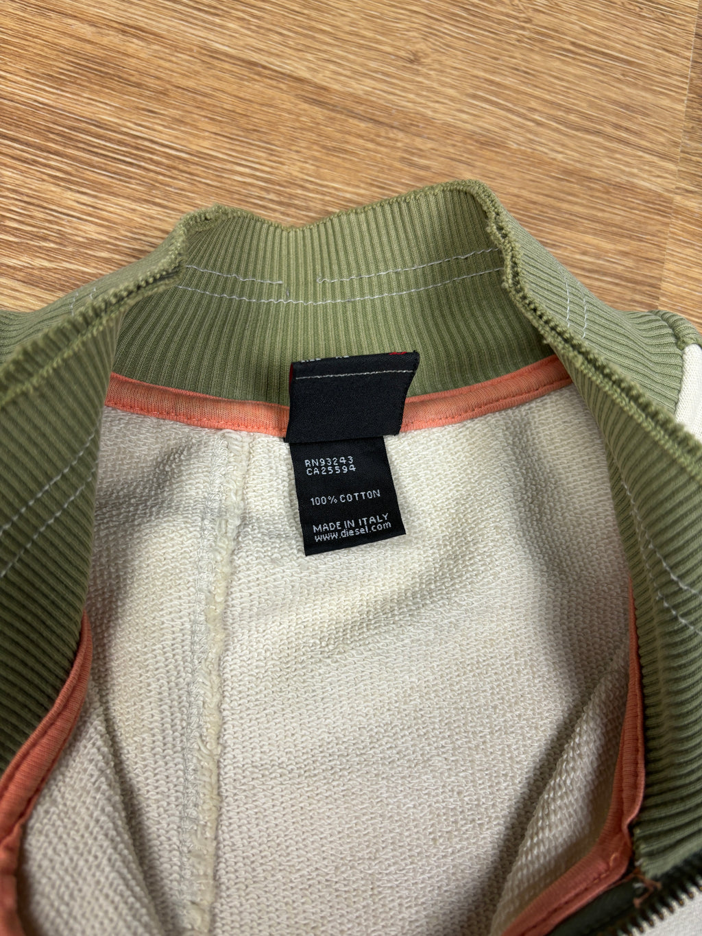 2000s Diesel Distressed Utility Zip-Up