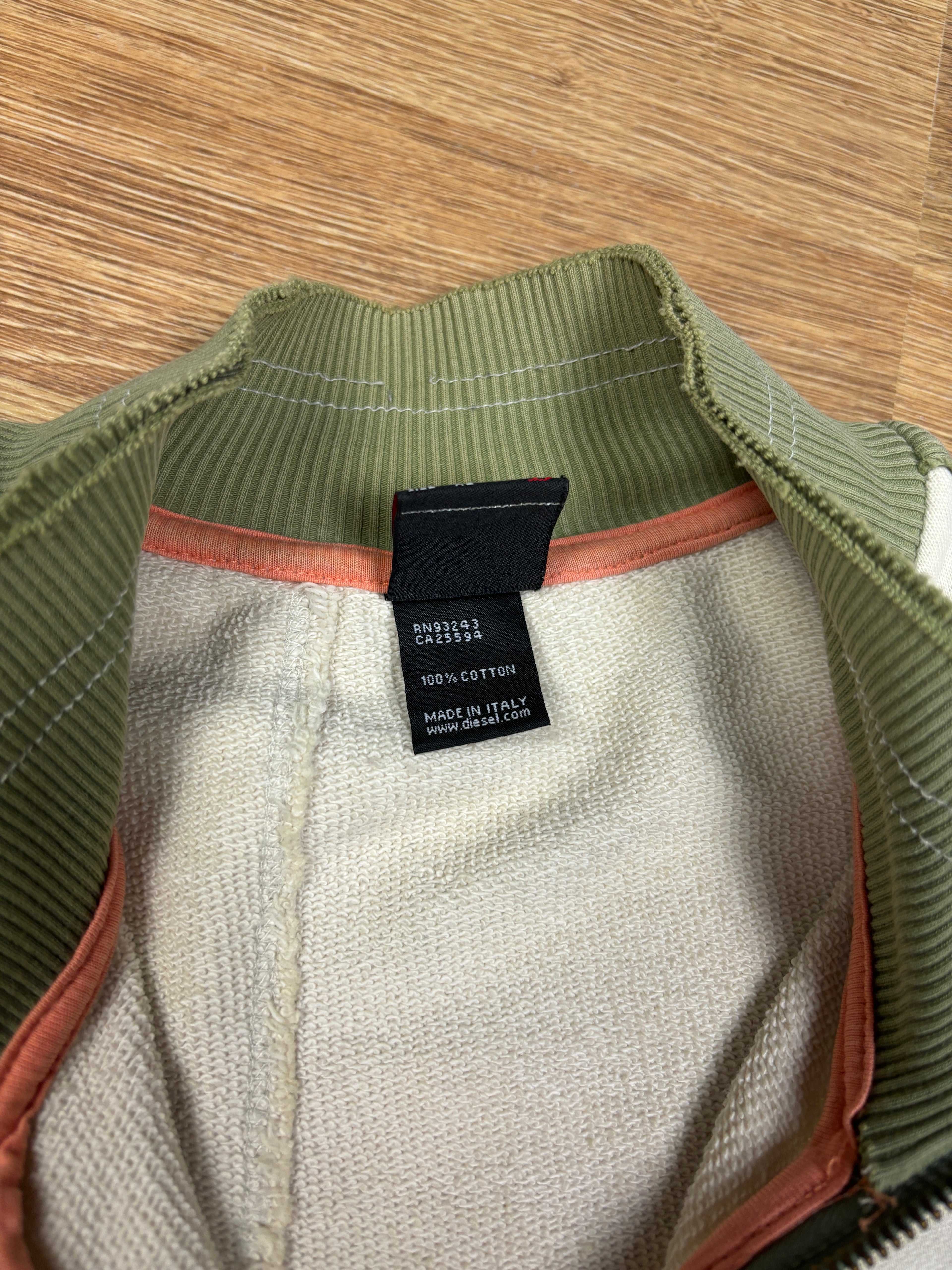 2000s Diesel Distressed Utility Zip-Up