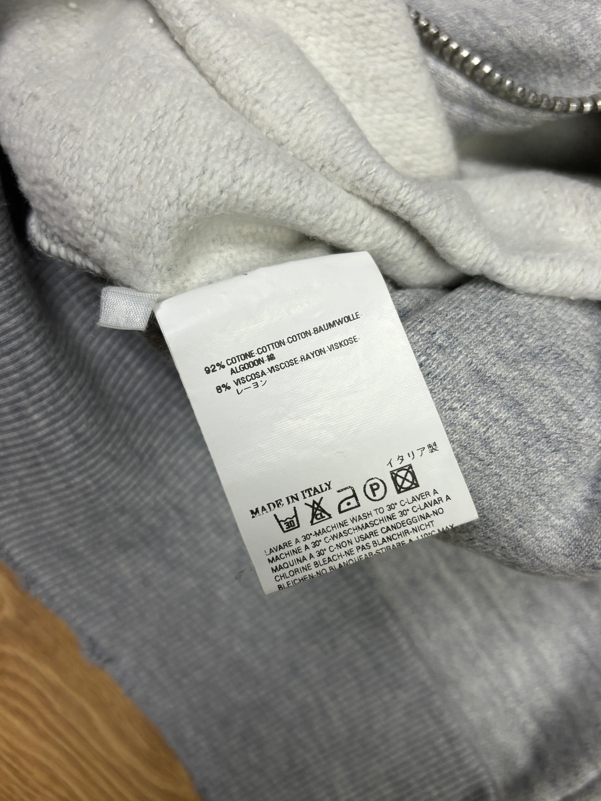 2000s Dsquared2 Embroidered Zip-Up Sweater