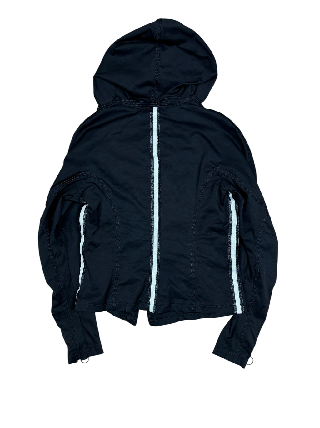 Chaqueta con capucha y cremallera técnica asimétrica Armani Jeans de los 2000