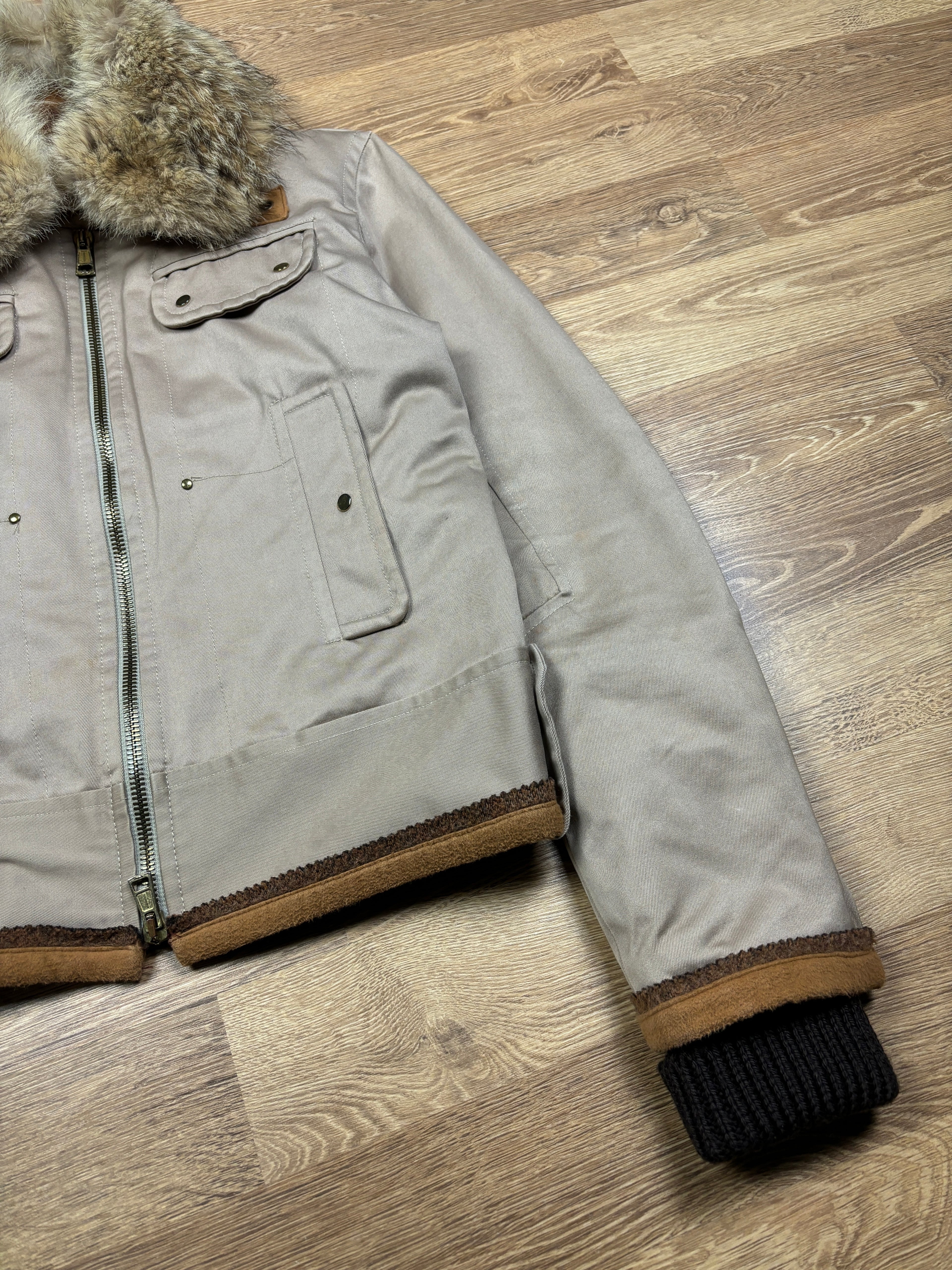 Dsquared2 AW2002 Runway Fur Collar Bomber Jacket